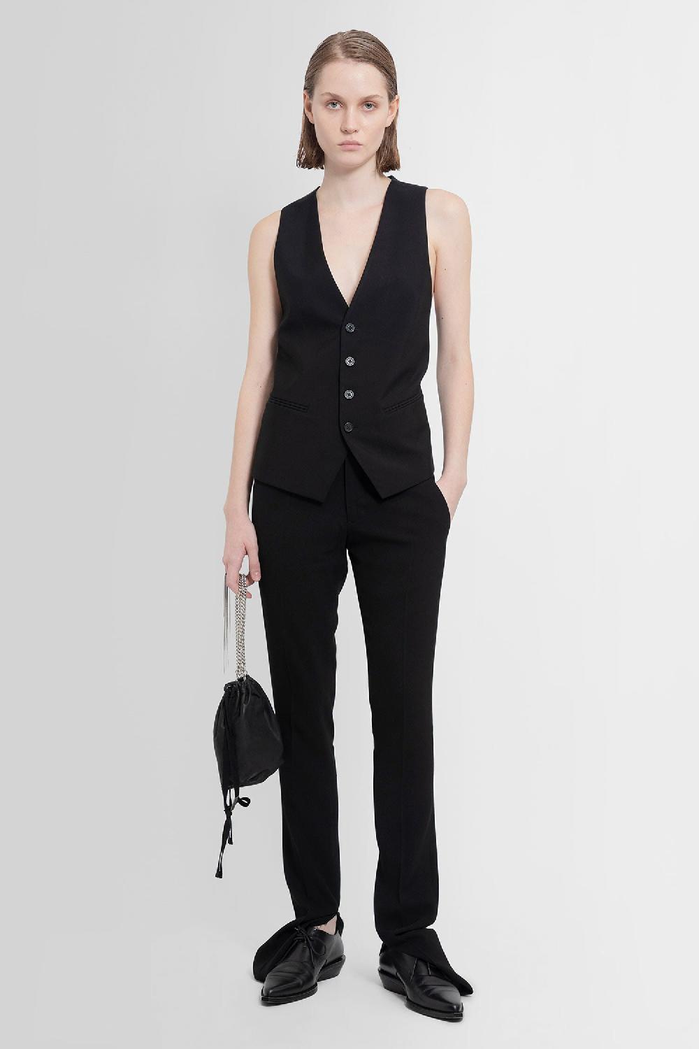 Antonioli ANN DEMEULEMEESTER WOMAN BLACK VESTS