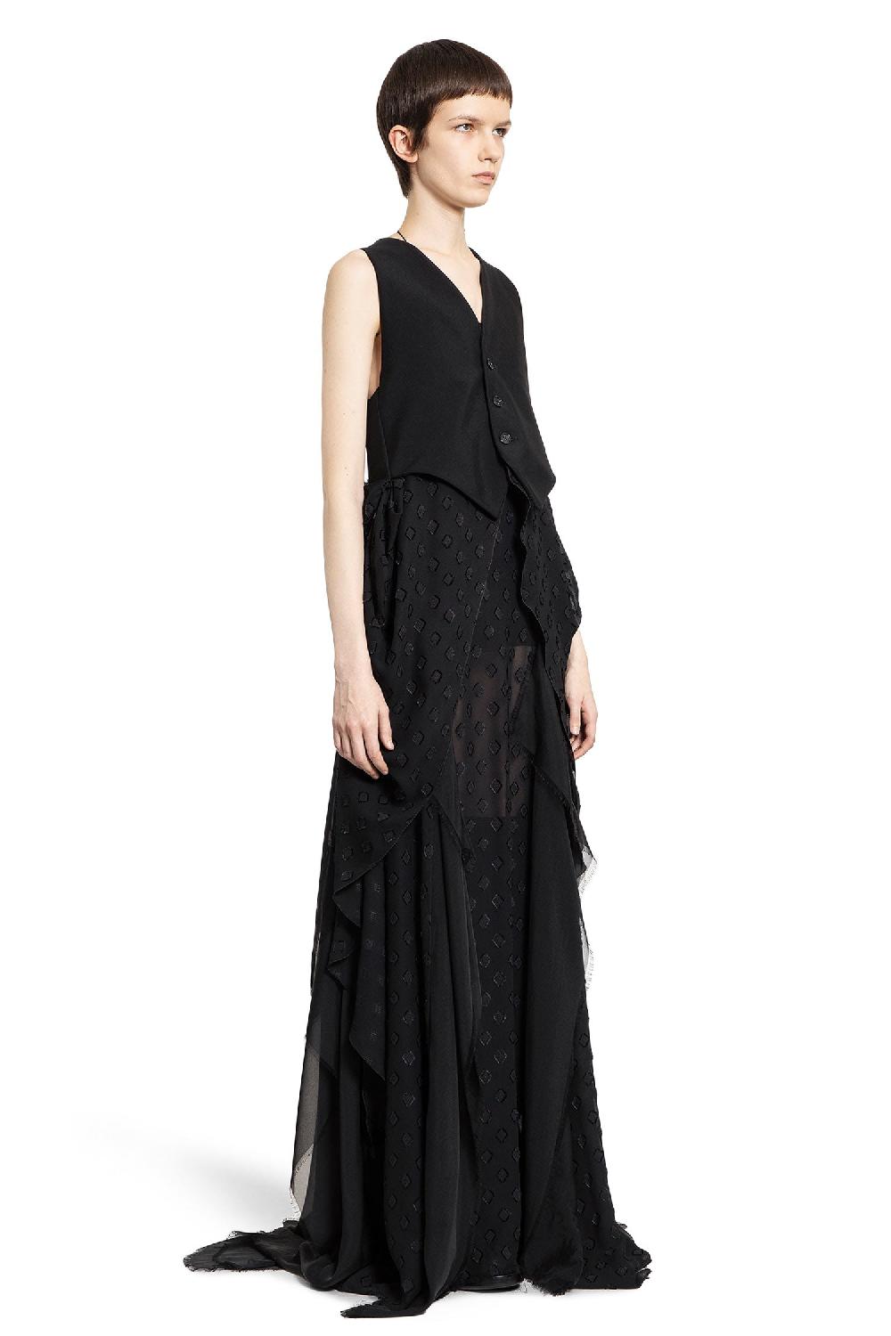 Antonioli ANN DEMEULEMEESTER WOMAN BLACK VESTS