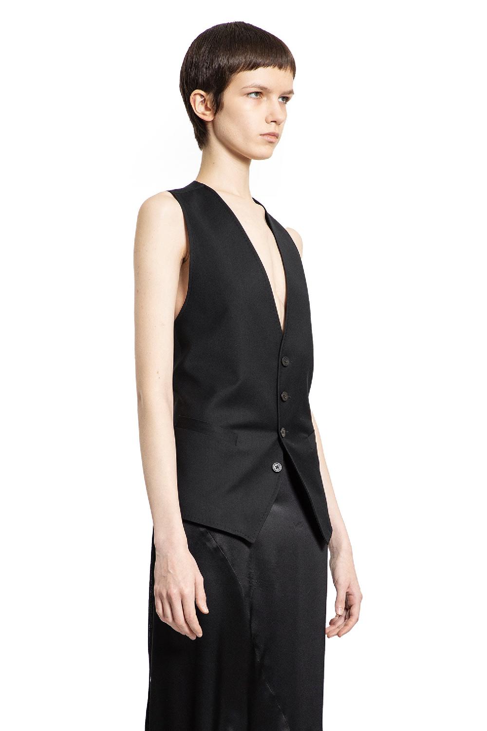Antonioli ANN DEMEULEMEESTER WOMAN BLACK VESTS