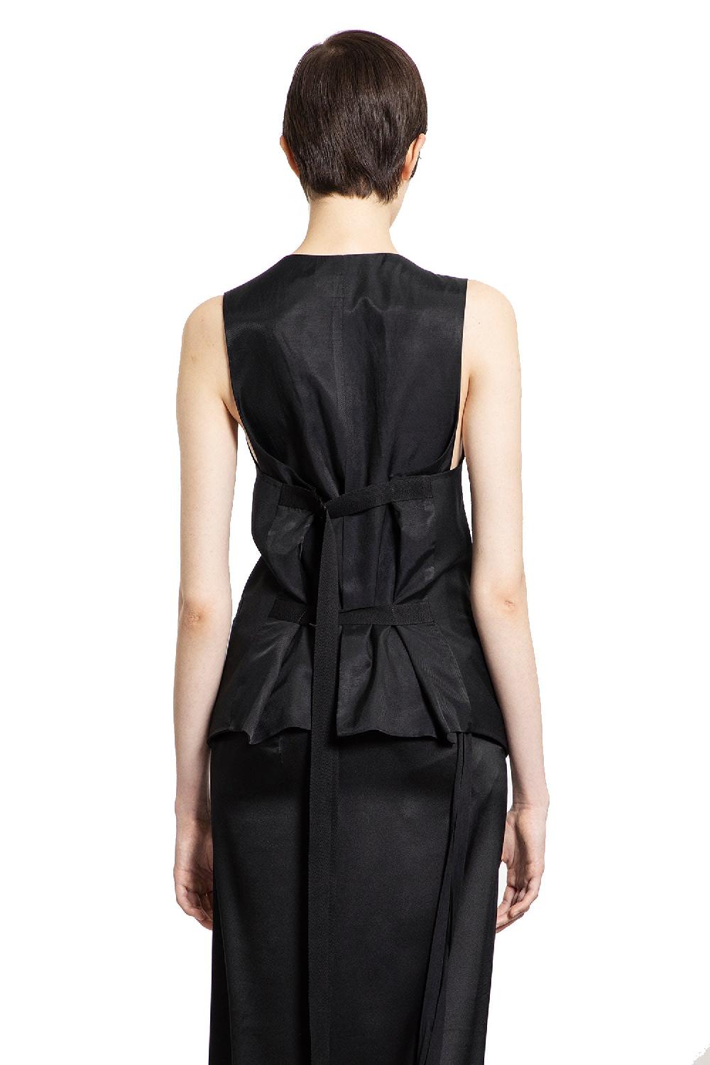Antonioli ANN DEMEULEMEESTER WOMAN BLACK VESTS