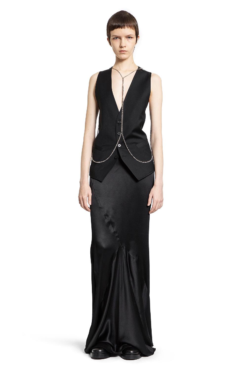 Antonioli ANN DEMEULEMEESTER WOMAN BLACK VESTS