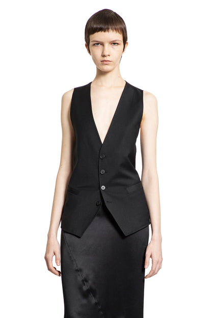 Antonioli ANN DEMEULEMEESTER WOMAN BLACK VESTS