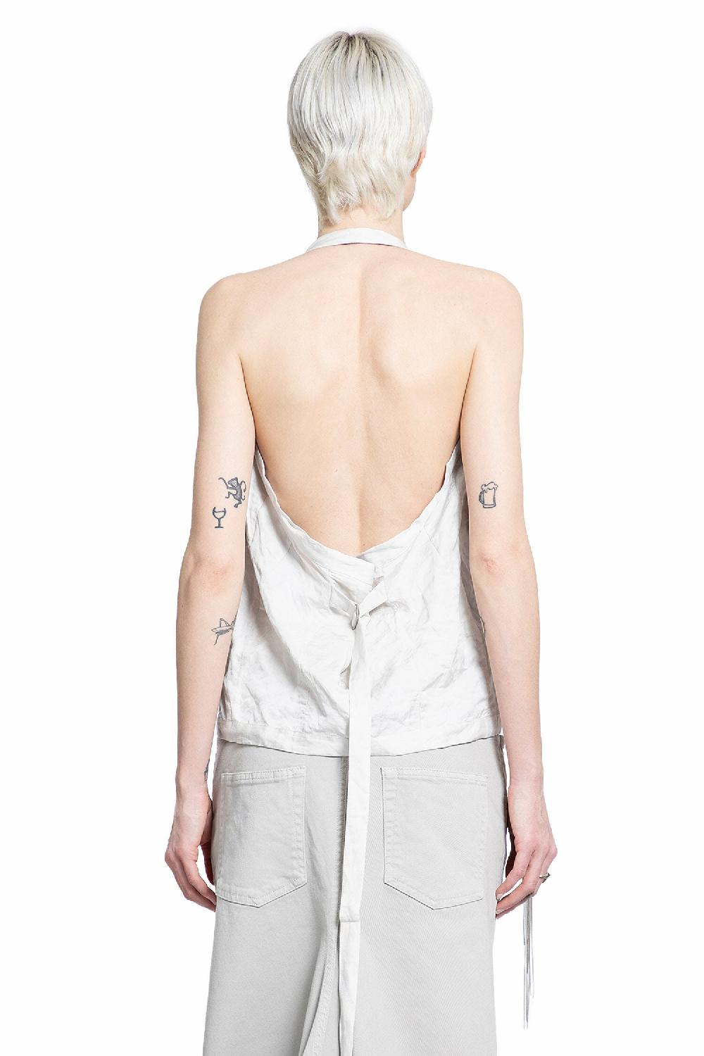Antonioli ANN DEMEULEMEESTER WOMAN OFF-WHITE VESTS