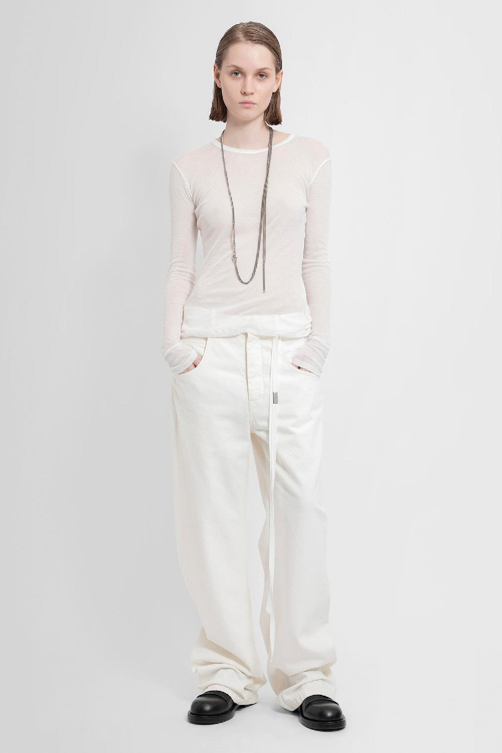 Antonioli ANN DEMEULEMEESTER WOMAN WHITE JEANS