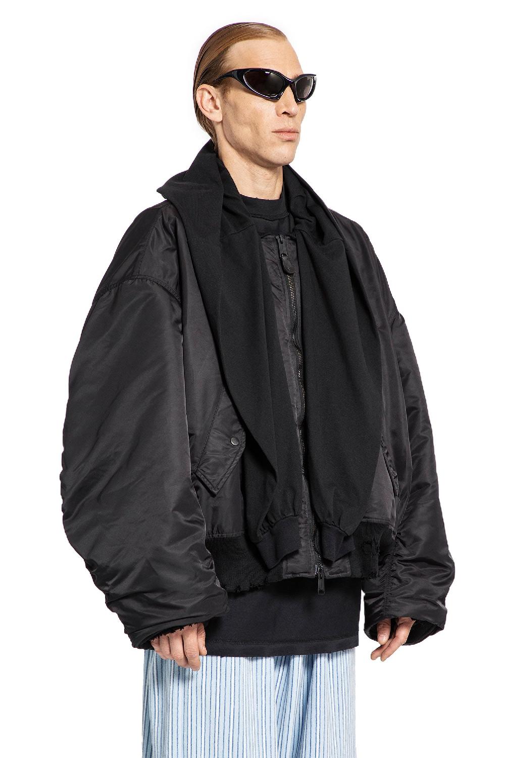 Antonioli BALENCIAGA MAN BLACK JACKETS