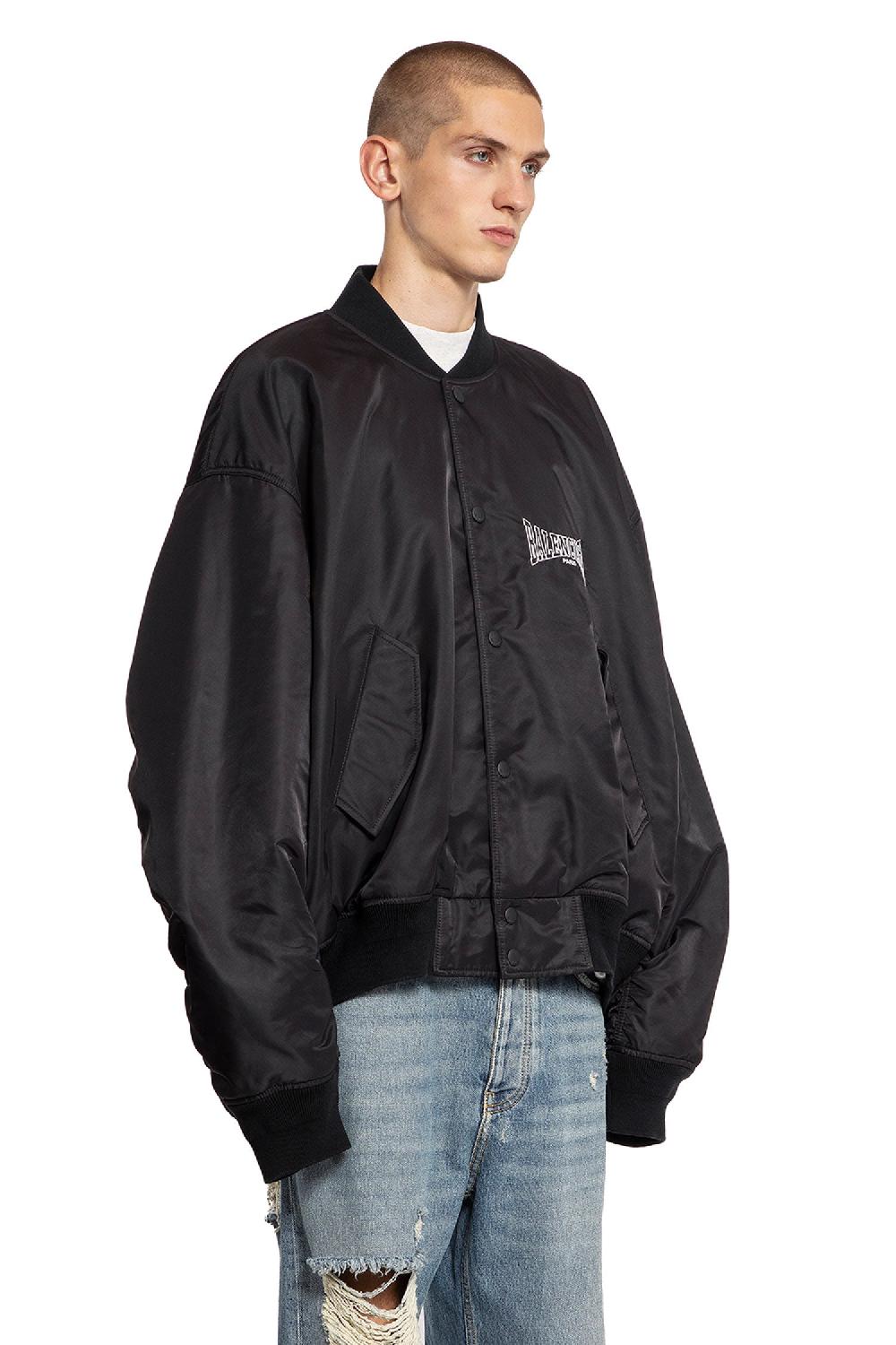 Antonioli BALENCIAGA MAN BLACK JACKETS