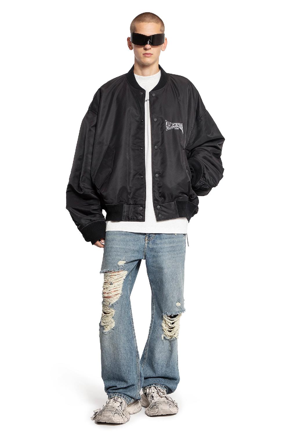 Antonioli BALENCIAGA MAN BLACK JACKETS