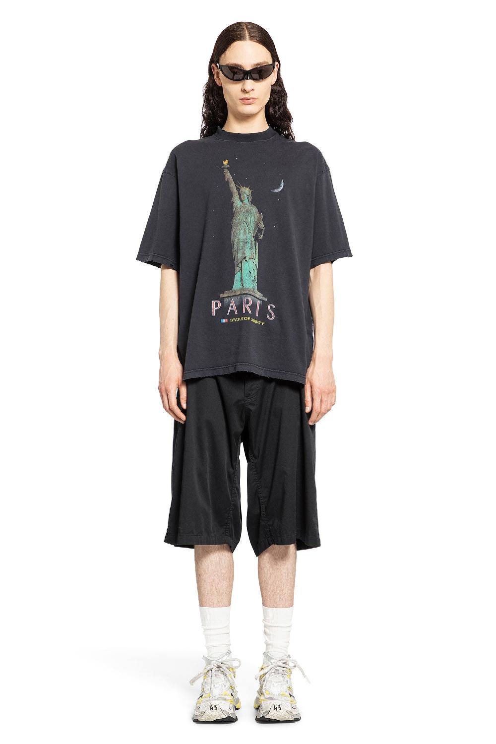 Antonioli BALENCIAGA MAN BLACK SHORTS & SKIRTS