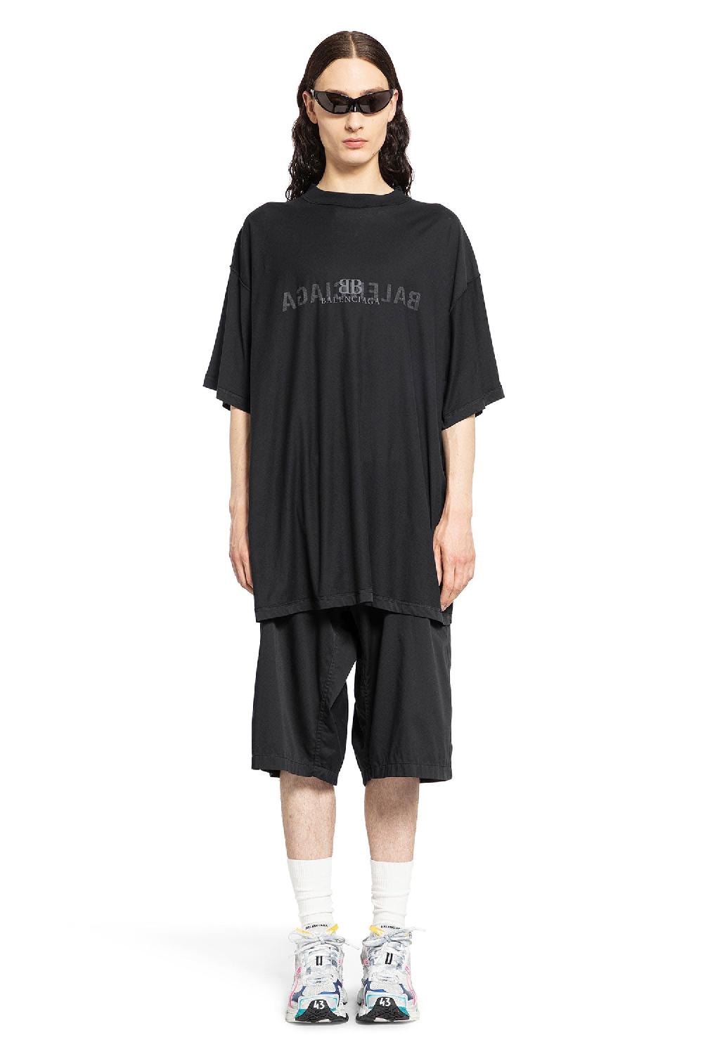 Antonioli BALENCIAGA MAN BLACK T-SHIRTS & TANK TOPS