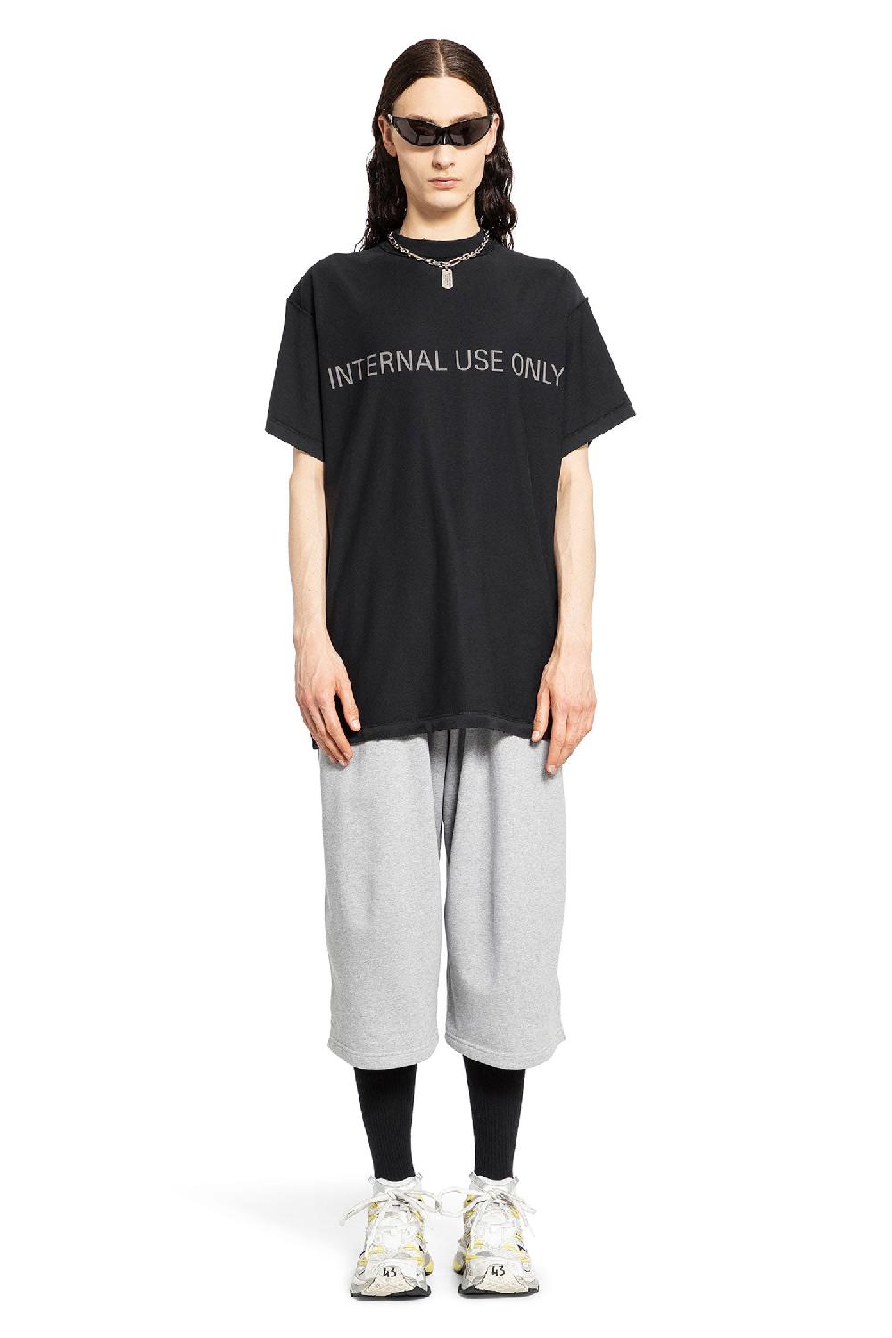 Antonioli BALENCIAGA MAN BLACK T-SHIRTS & TANK TOPS