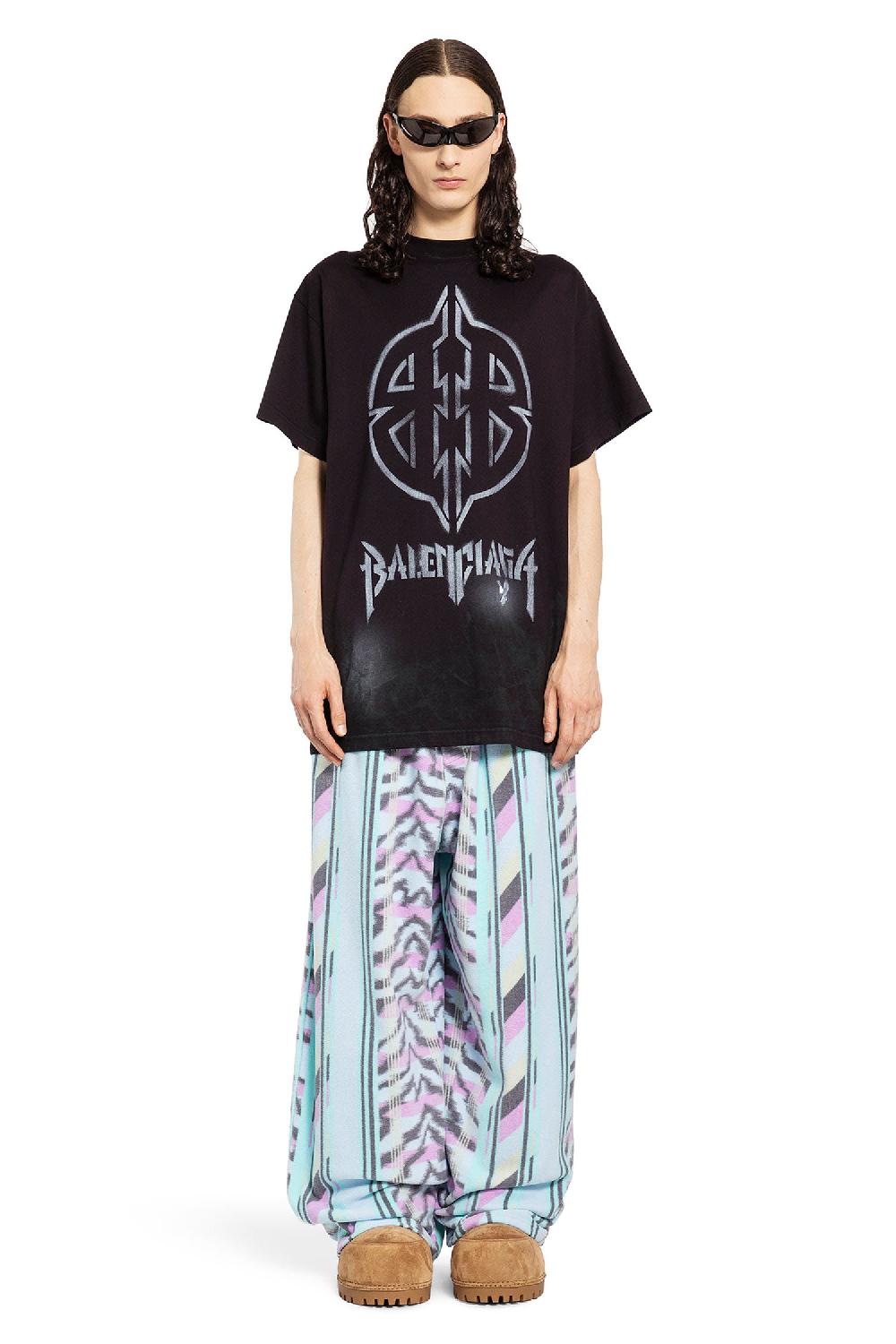 Antonioli BALENCIAGA MAN BLACK T-SHIRTS & TANK TOPS