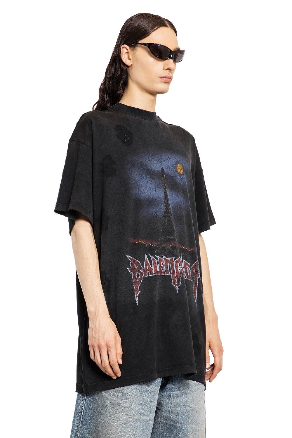 Antonioli BALENCIAGA MAN BLACK T-SHIRTS & TANK TOPS
