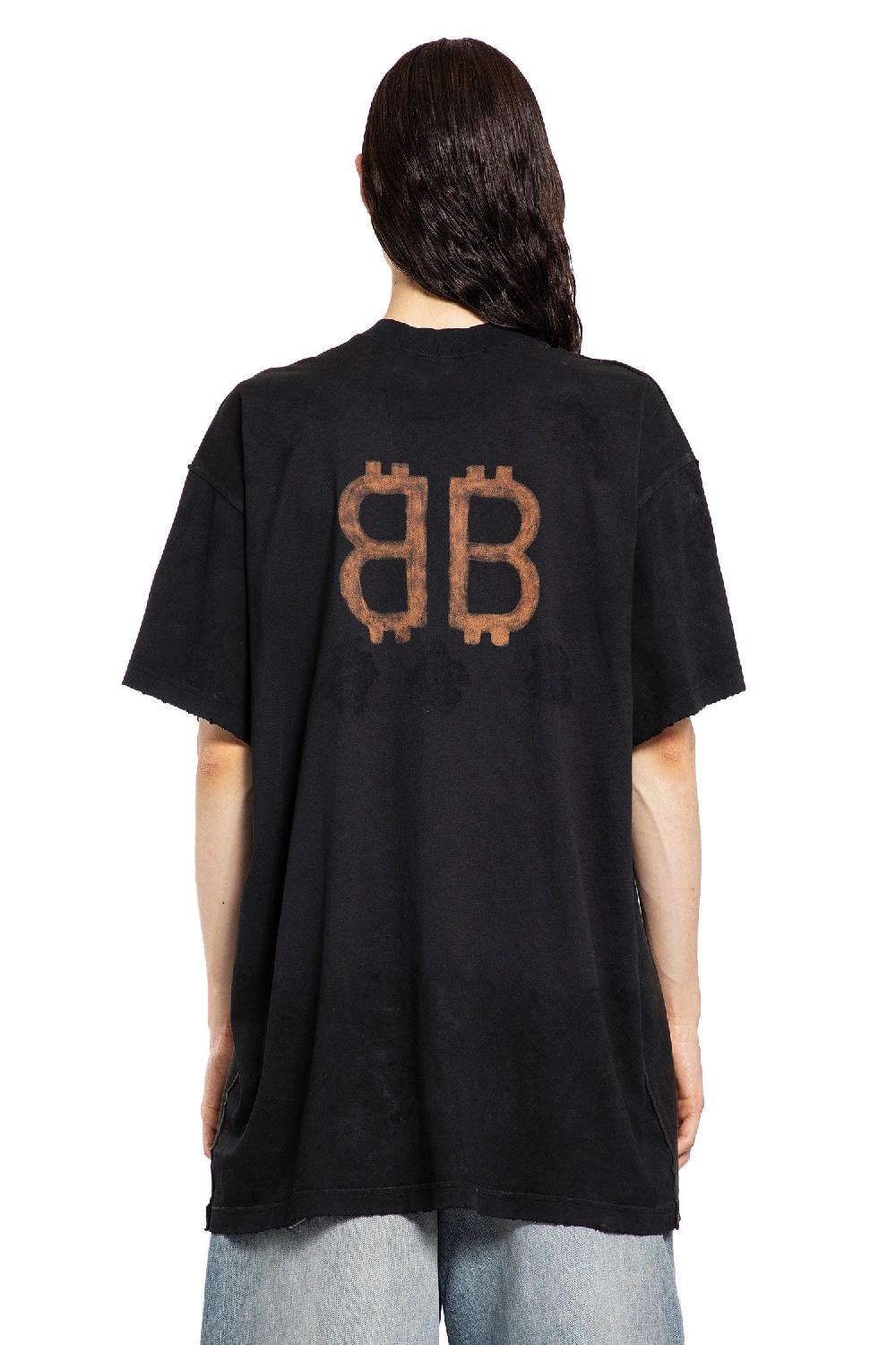 Antonioli BALENCIAGA MAN BLACK T-SHIRTS & TANK TOPS