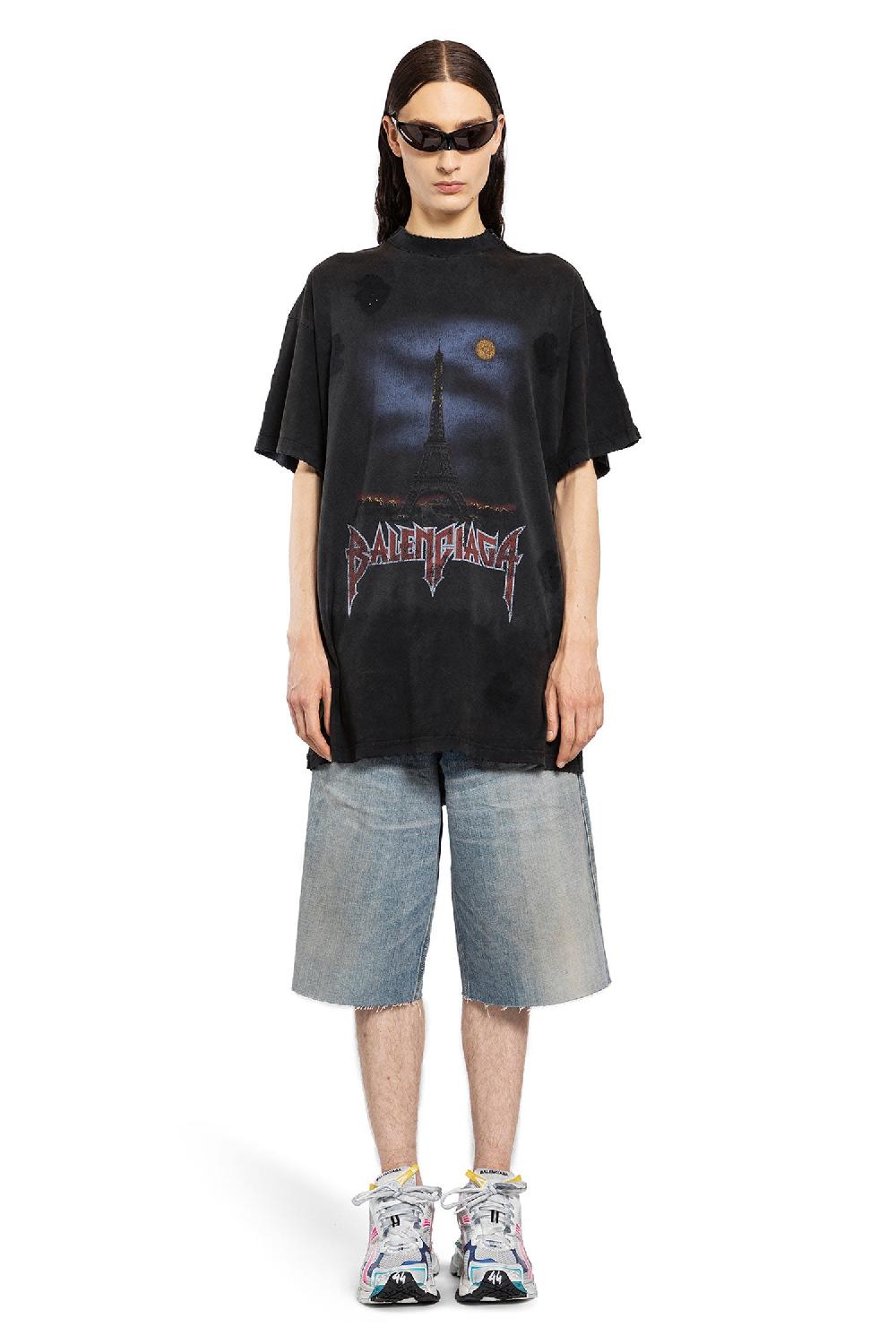 Antonioli BALENCIAGA MAN BLACK T-SHIRTS & TANK TOPS