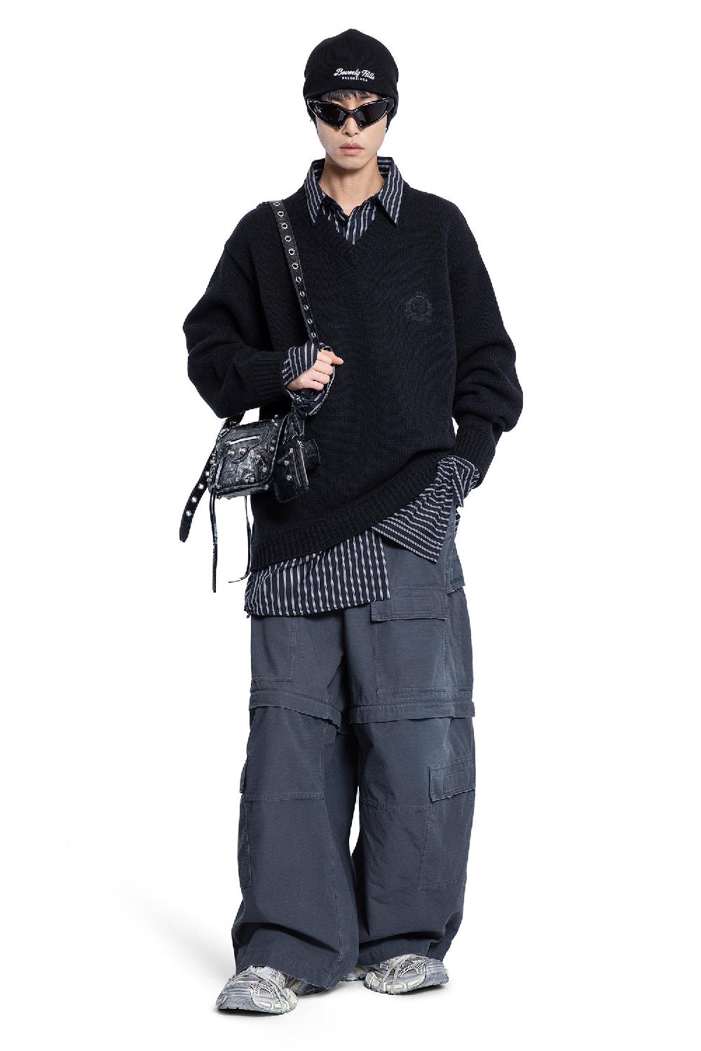 Antonioli BALENCIAGA MAN BLACK&WHITE KNITWEAR