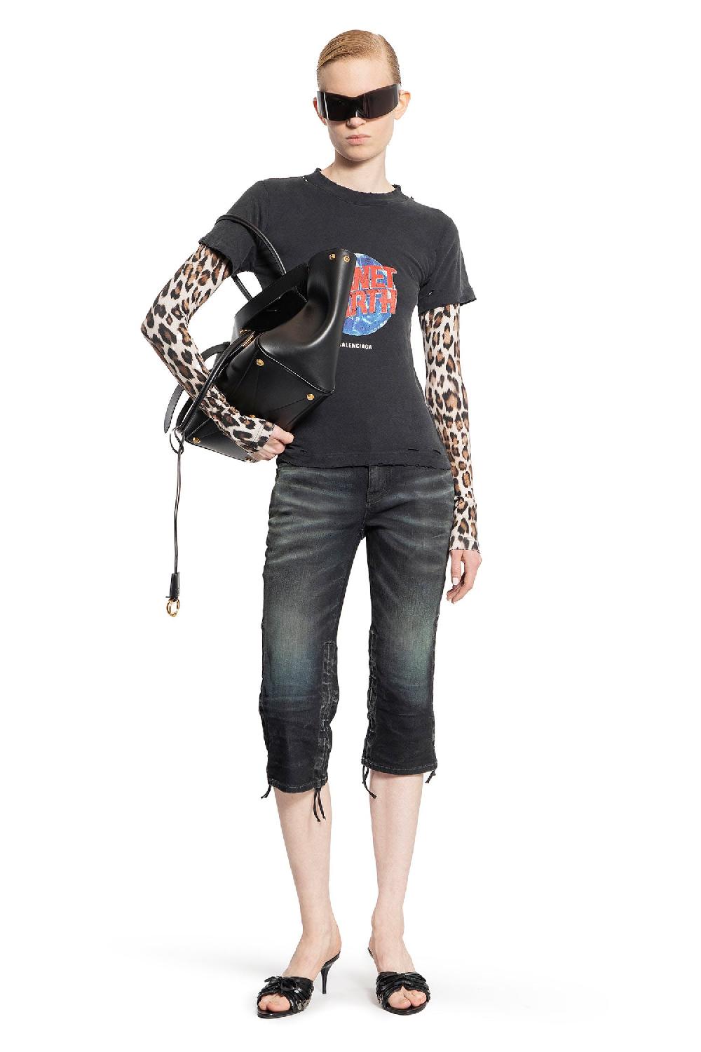 Antonioli BALENCIAGA WOMAN BLACK SHORTS