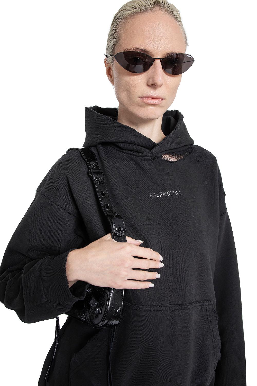 Antonioli BALENCIAGA WOMAN BLACK SHOULDER BAGS