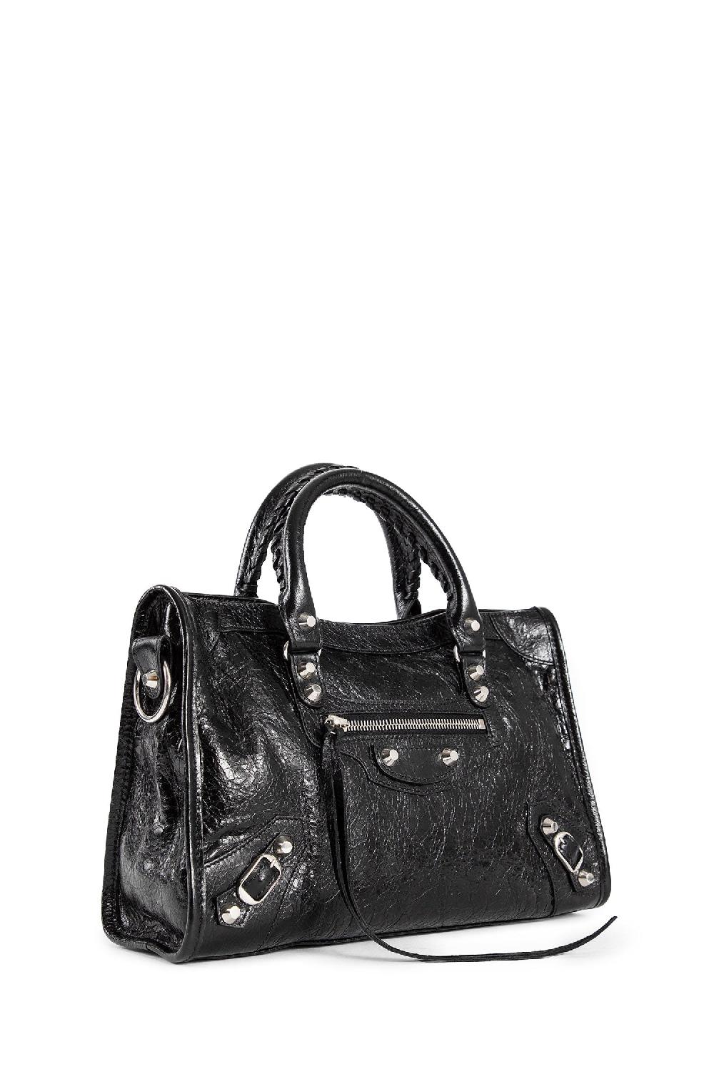 Antonioli BALENCIAGA WOMAN BLACK TOP HANDLE BAGS