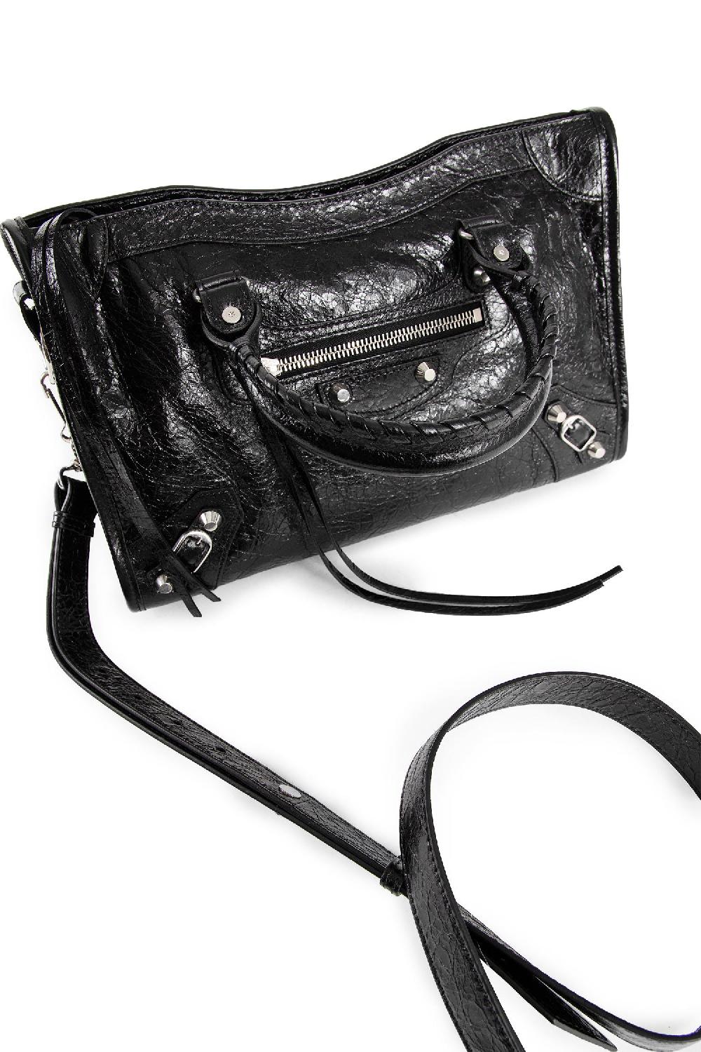 Antonioli BALENCIAGA WOMAN BLACK TOP HANDLE BAGS