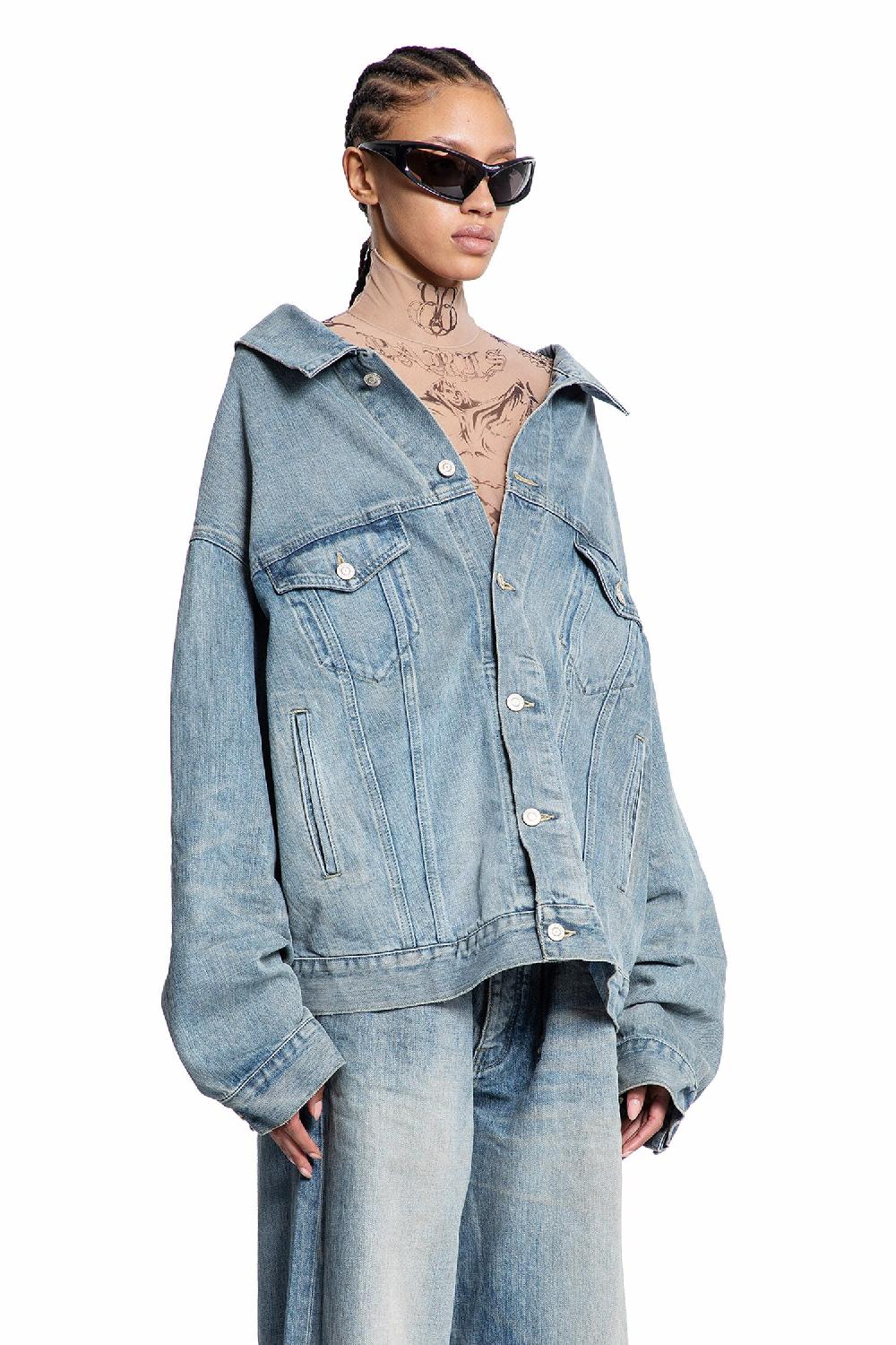Antonioli BALENCIAGA WOMAN BLUE JACKETS