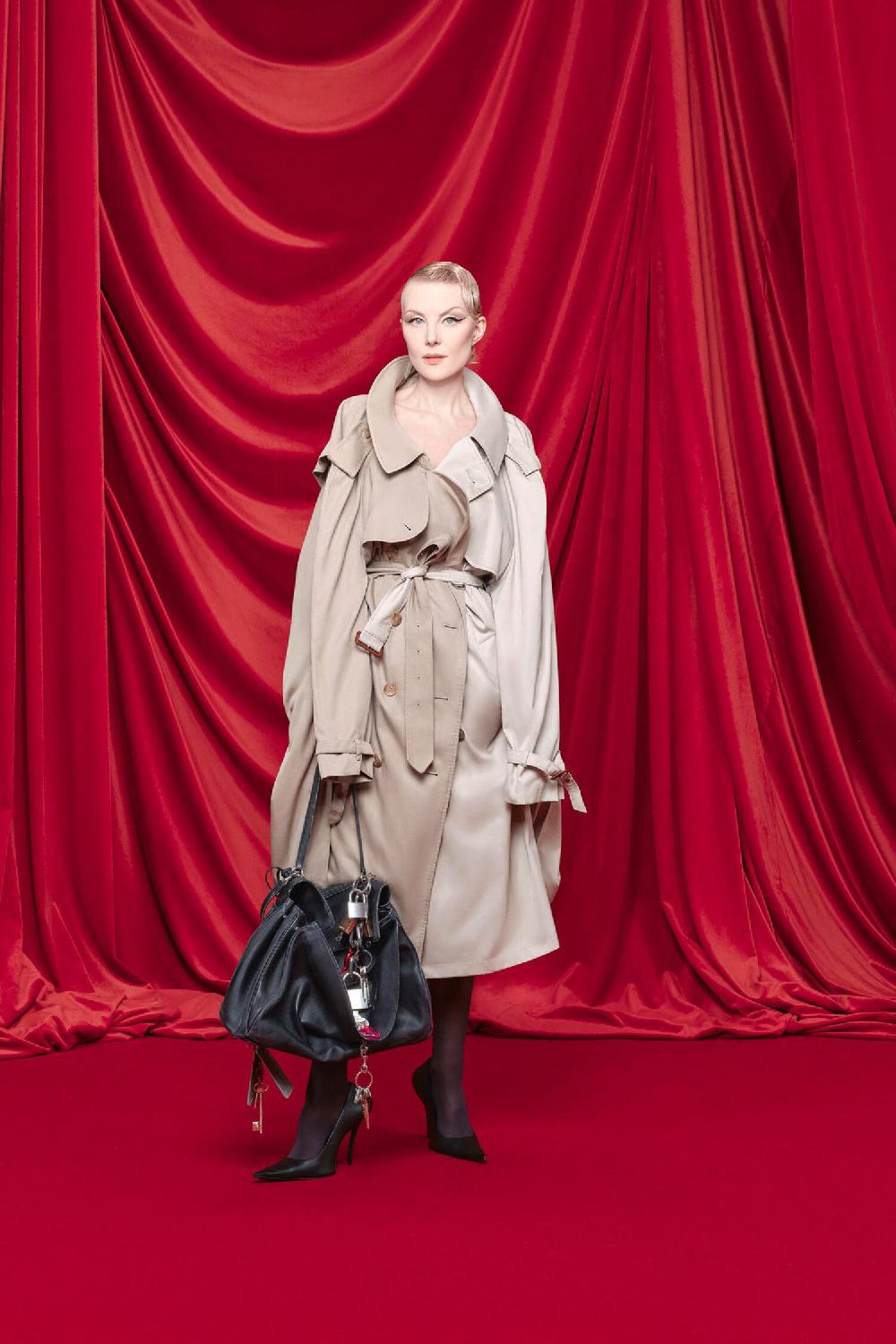 Antonioli BALENCIAGA WOMAN GREY COATS