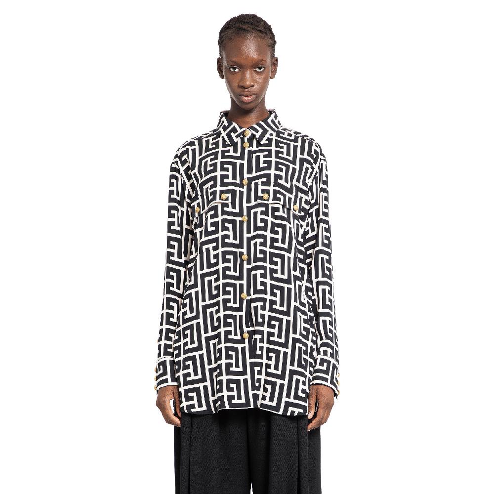 Antonioli BALMAIN WOMAN BLACK&WHITE SHIRTS
