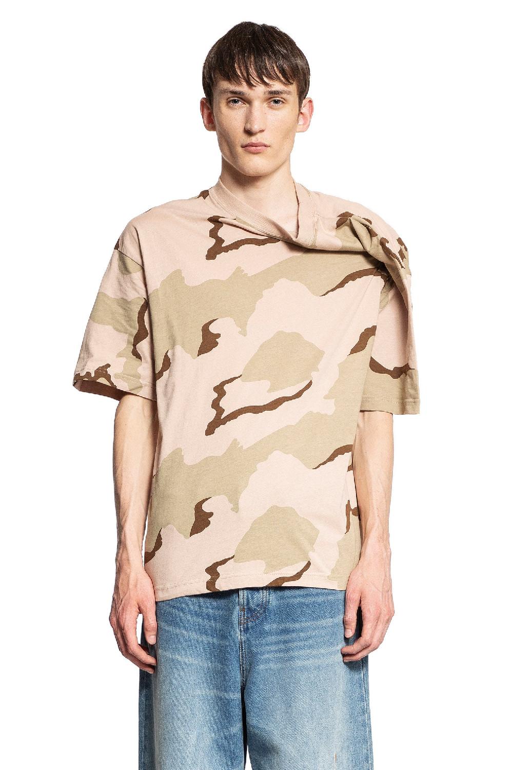 Antonioli BLESS MAN BEIGE T-SHIRTS & TANK TOPS