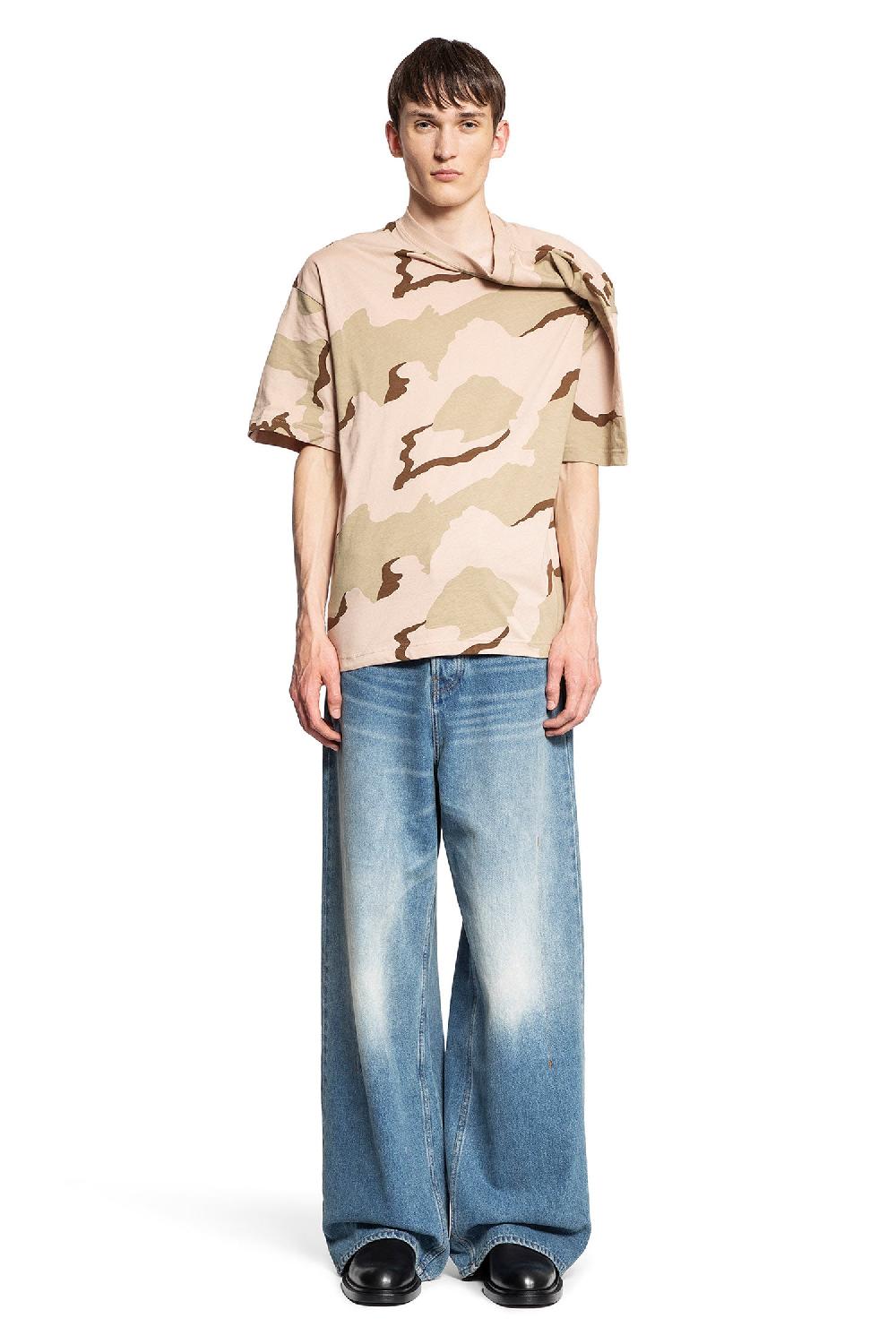 Antonioli BLESS MAN BEIGE T-SHIRTS & TANK TOPS