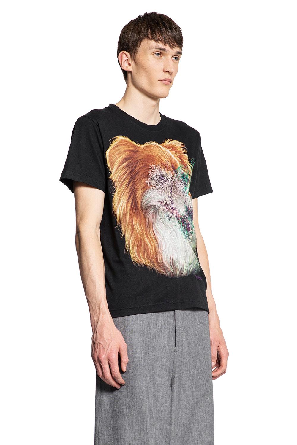 Antonioli BLESS MAN BLACK T-SHIRTS & TANK TOPS