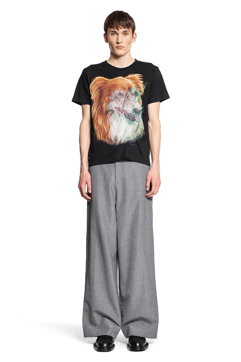 Antonioli BLESS MAN BLACK T-SHIRTS & TANK TOPS