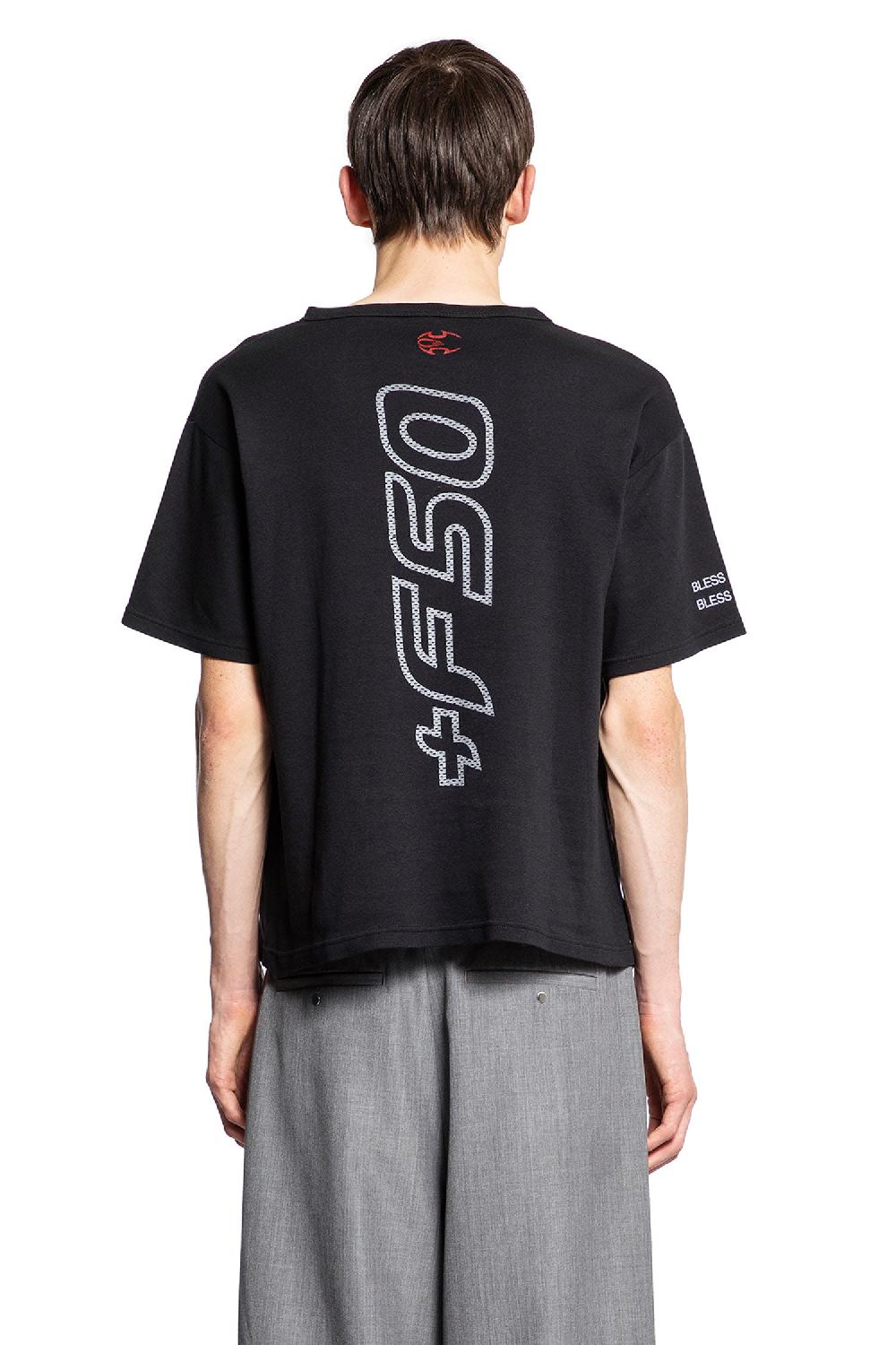 Antonioli BLESS MAN BLACK T-SHIRTS & TANK TOPS