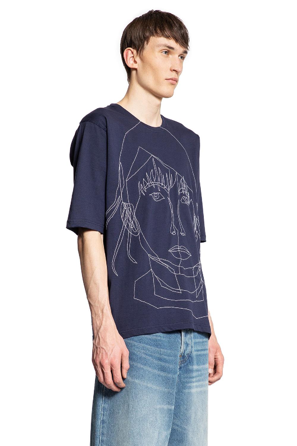 Antonioli BLESS MAN BLUE T-SHIRTS & TANK TOPS