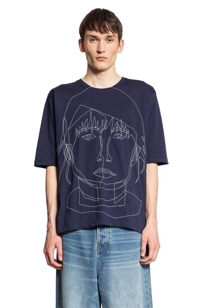 Antonioli BLESS MAN BLUE T-SHIRTS & TANK TOPS