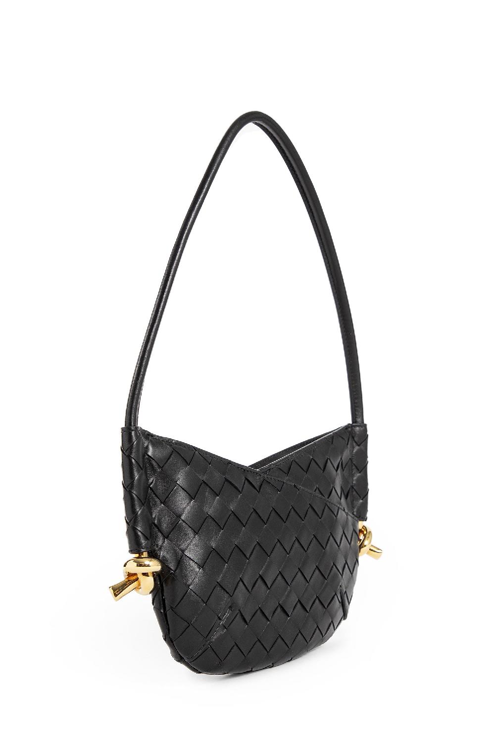 Antonioli BOTTEGA VENETA WOMAN BLACK SHOULDER BAGS