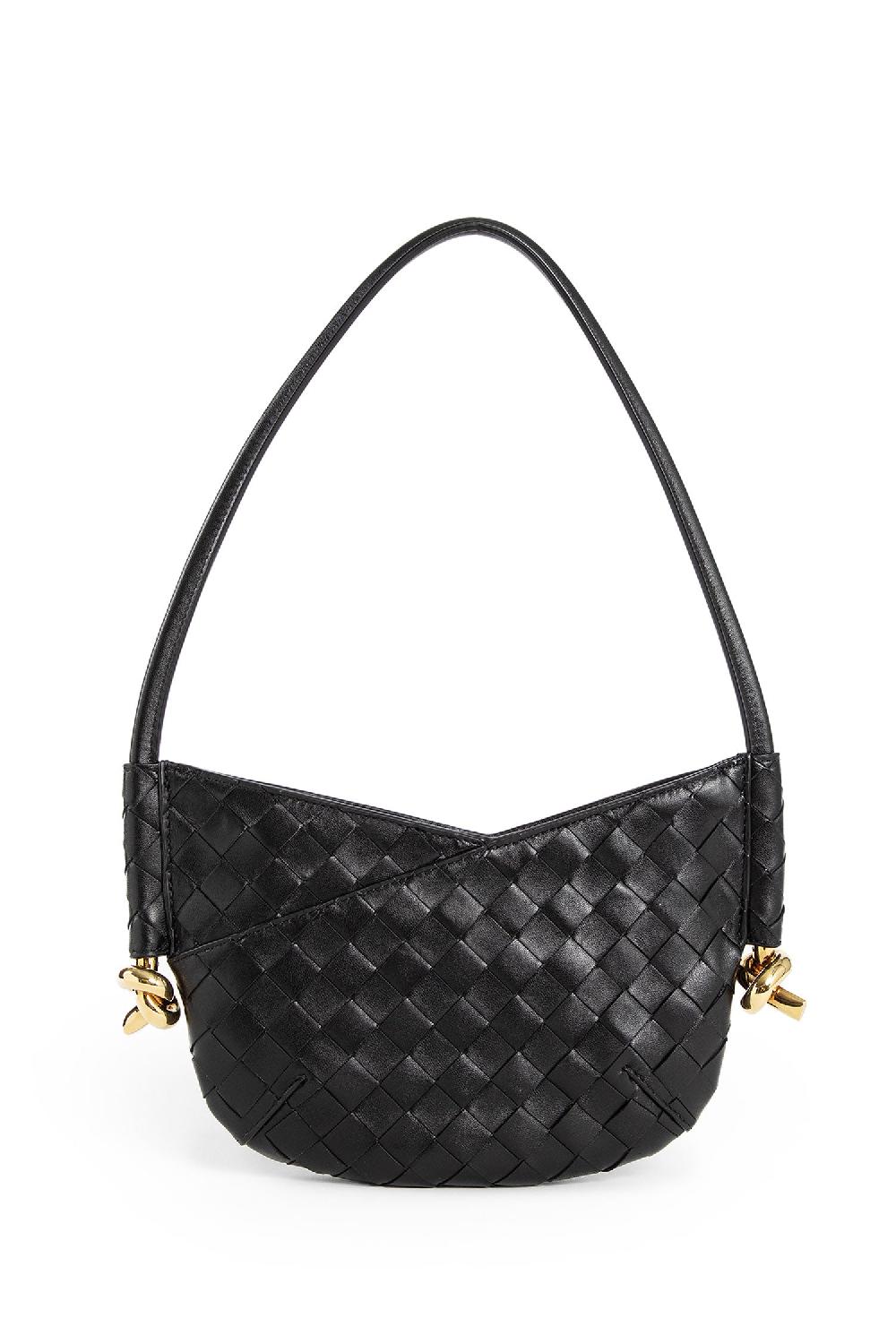 Antonioli BOTTEGA VENETA WOMAN BLACK SHOULDER BAGS