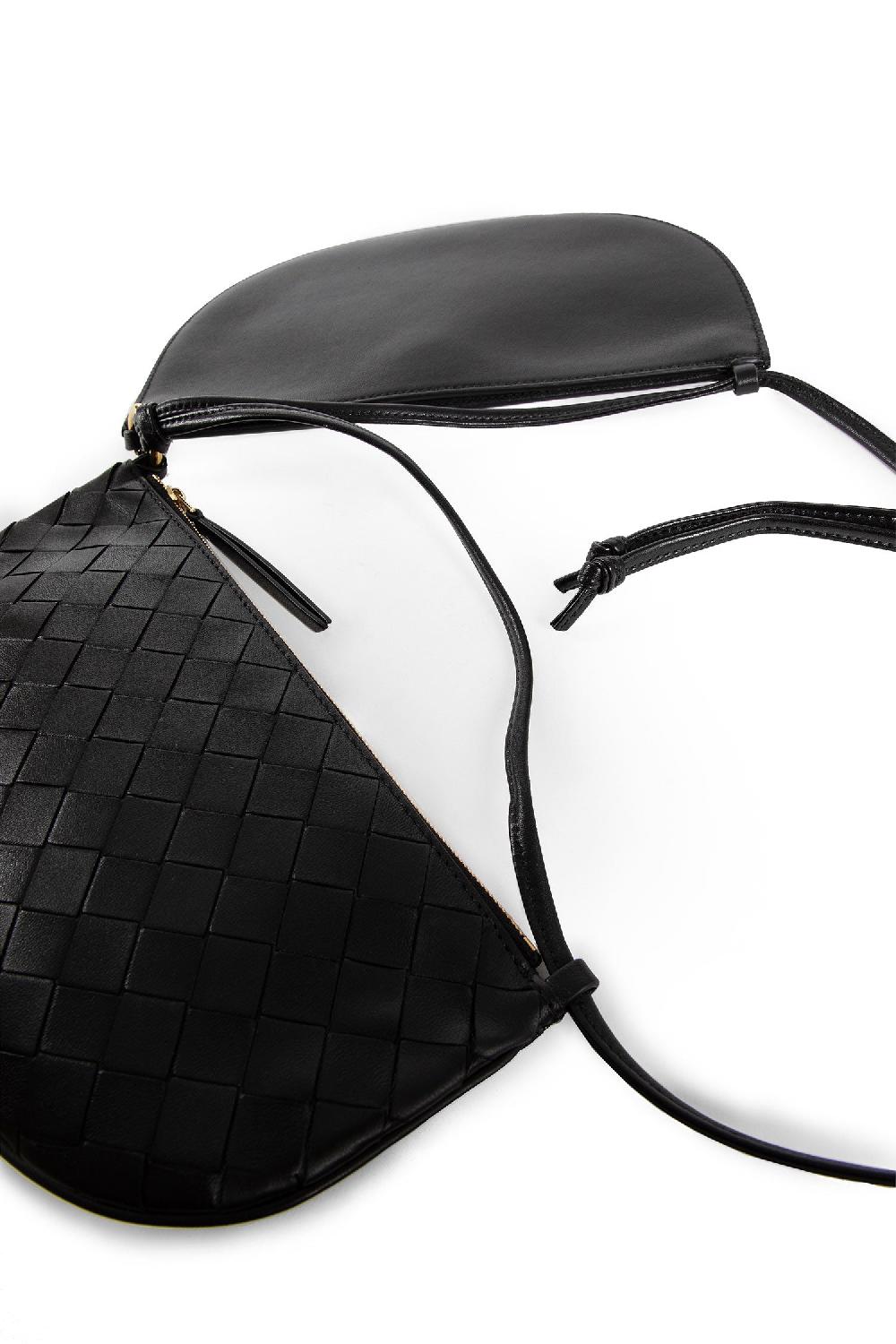Antonioli BOTTEGA VENETA WOMAN BLACK SHOULDER BAGS