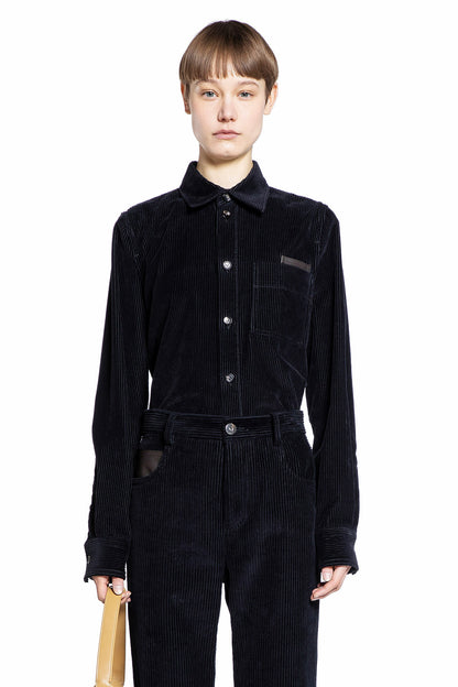 Antonioli BOTTEGA VENETA WOMAN BLUE SHIRTS