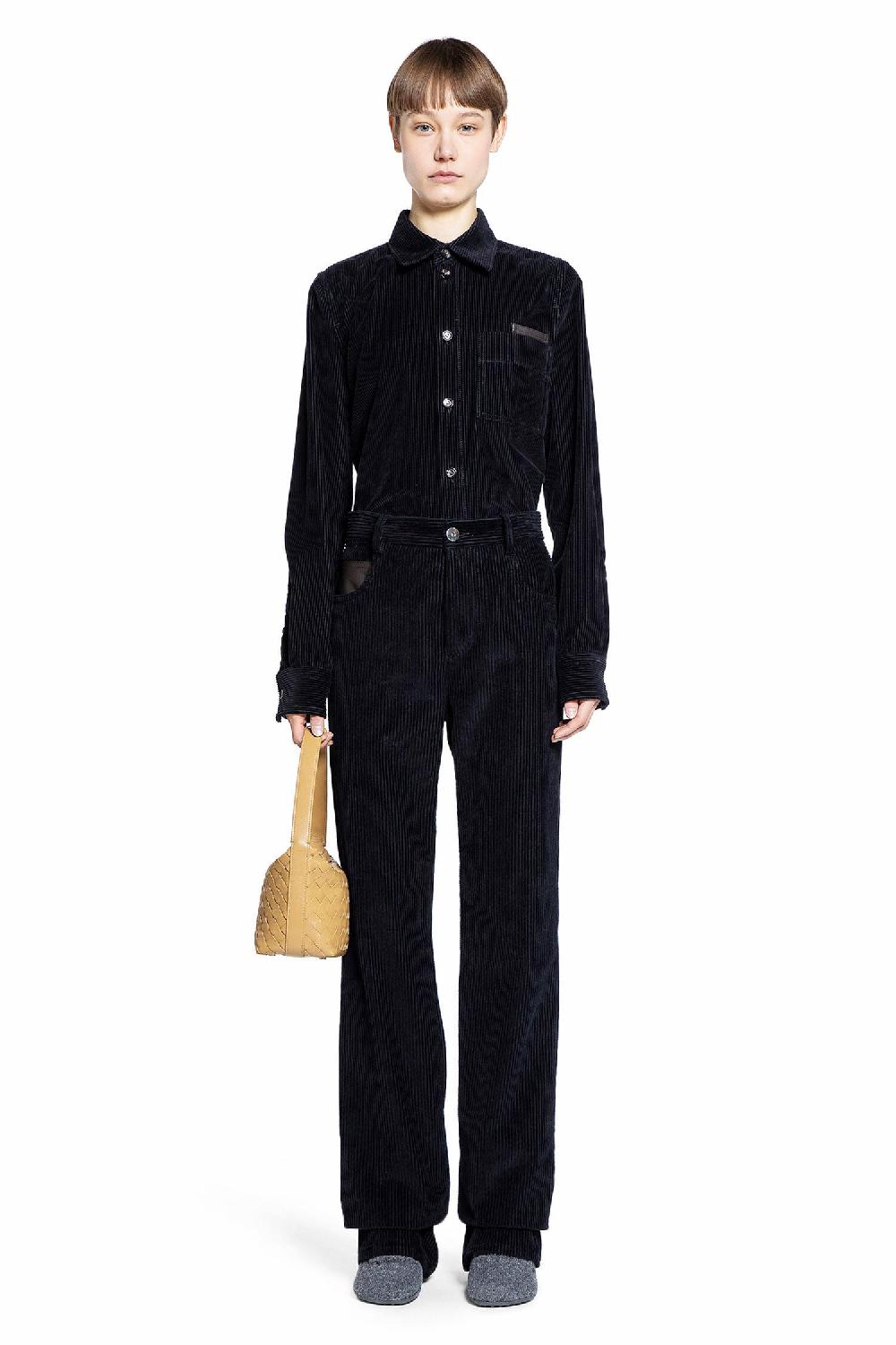 Antonioli BOTTEGA VENETA WOMAN BLUE TROUSERS