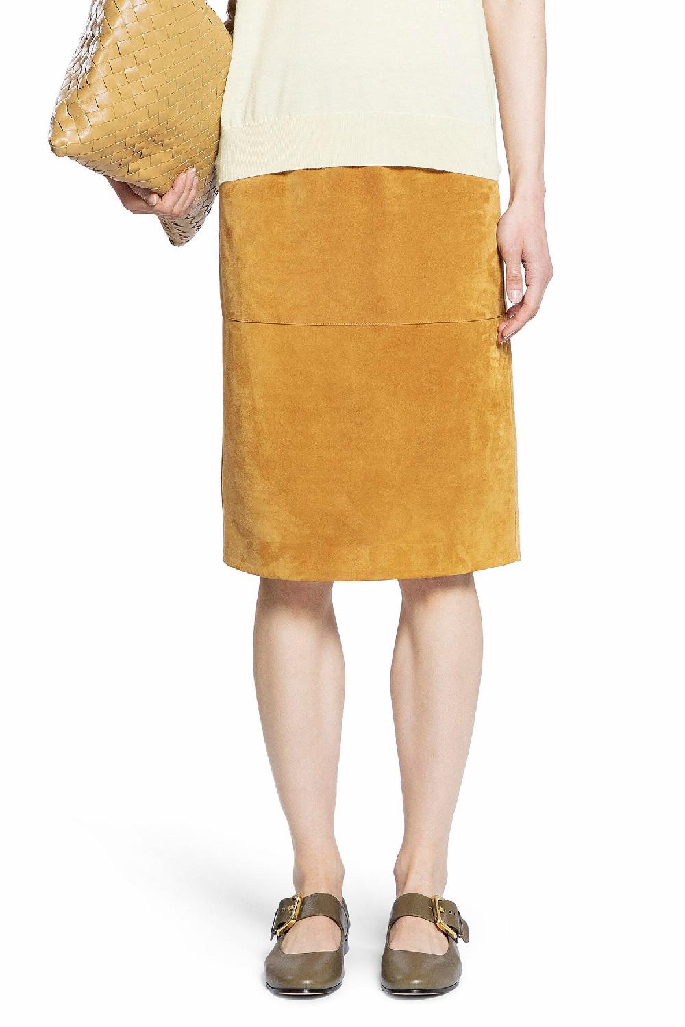 Antonioli BOTTEGA VENETA WOMAN BROWN SKIRTS