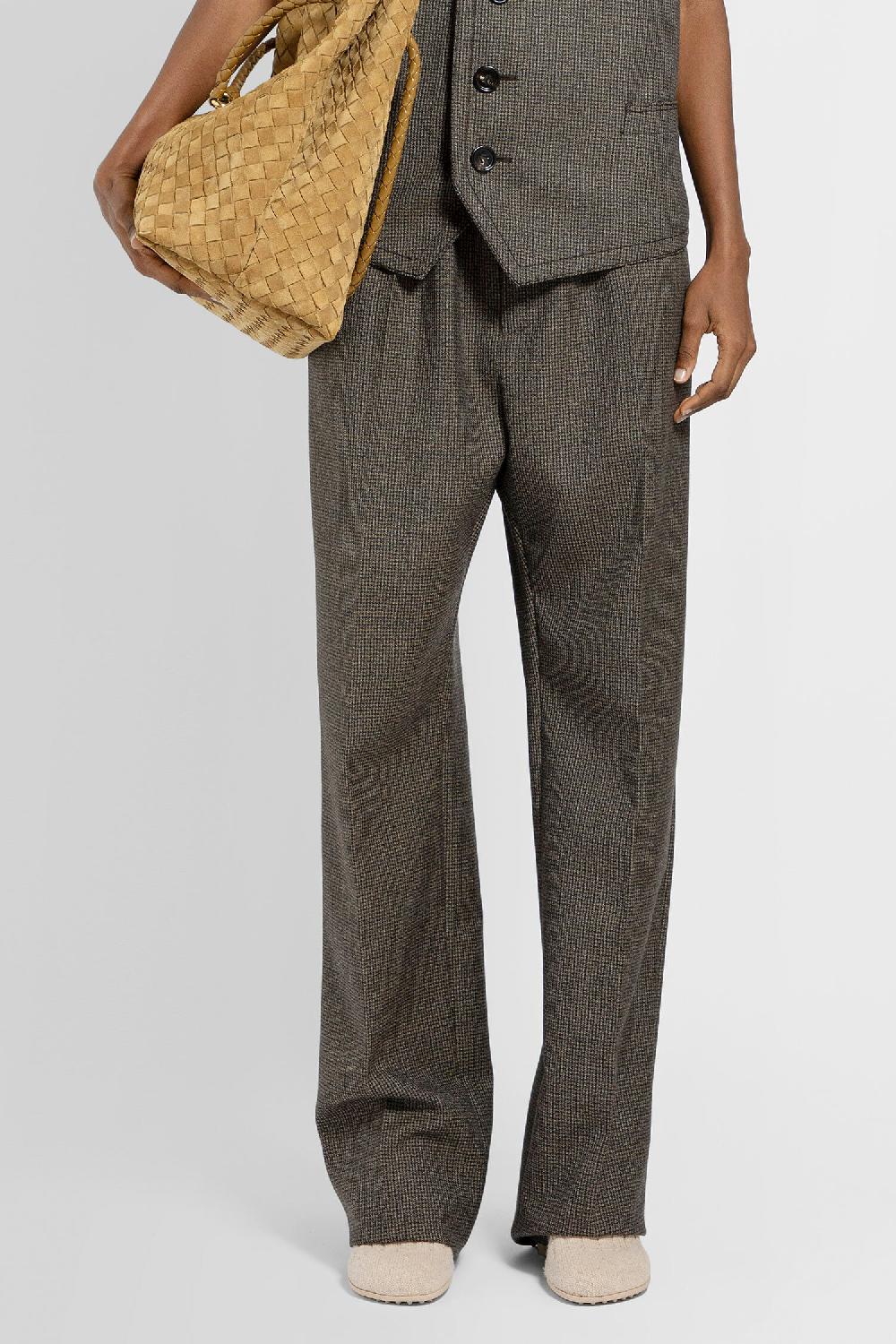 Antonioli BOTTEGA VENETA WOMAN BROWN TROUSERS