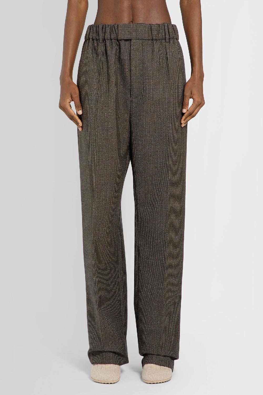 Antonioli BOTTEGA VENETA WOMAN BROWN TROUSERS