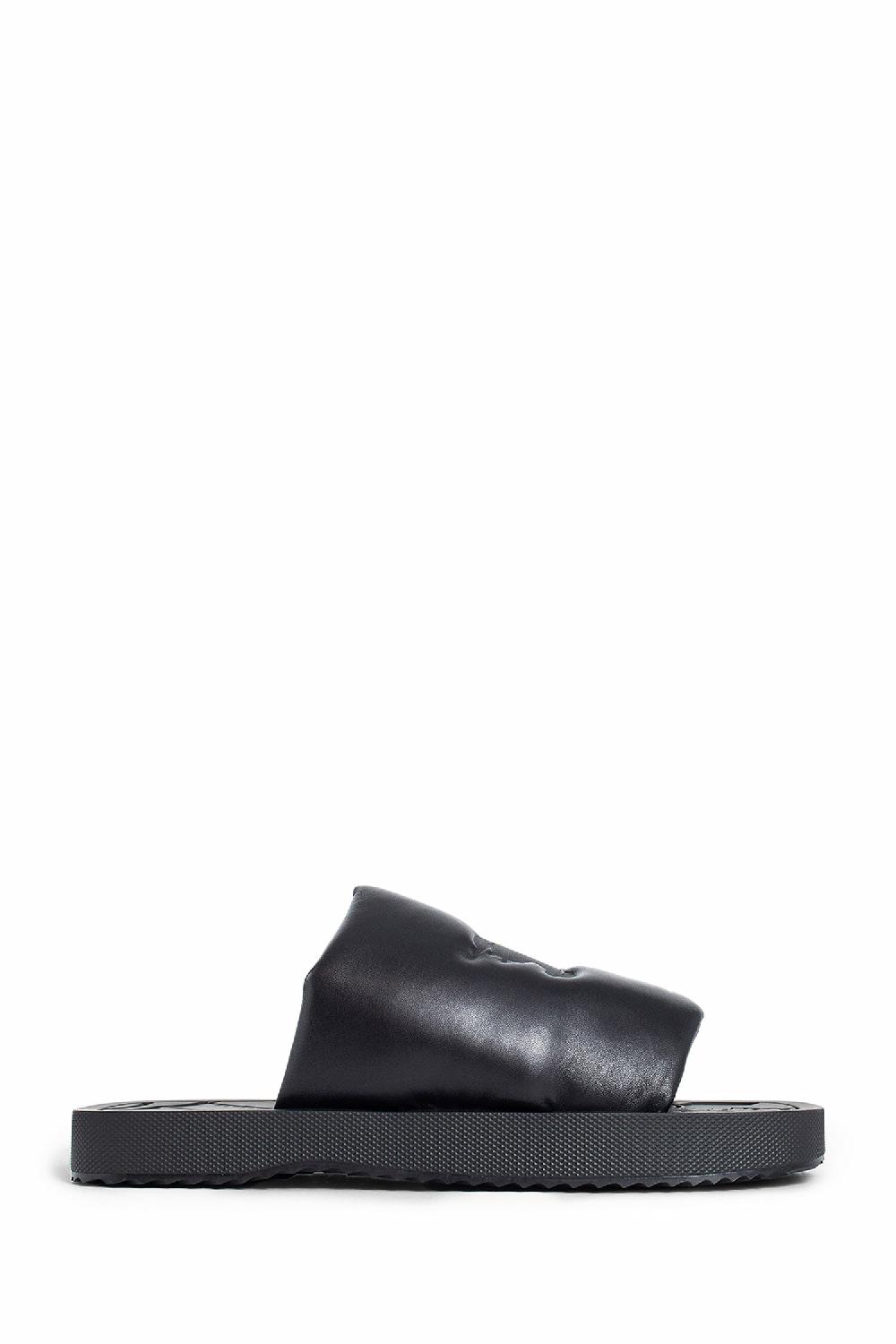 Antonioli BURBERRY MAN BLACK SANDALS & SLIDES