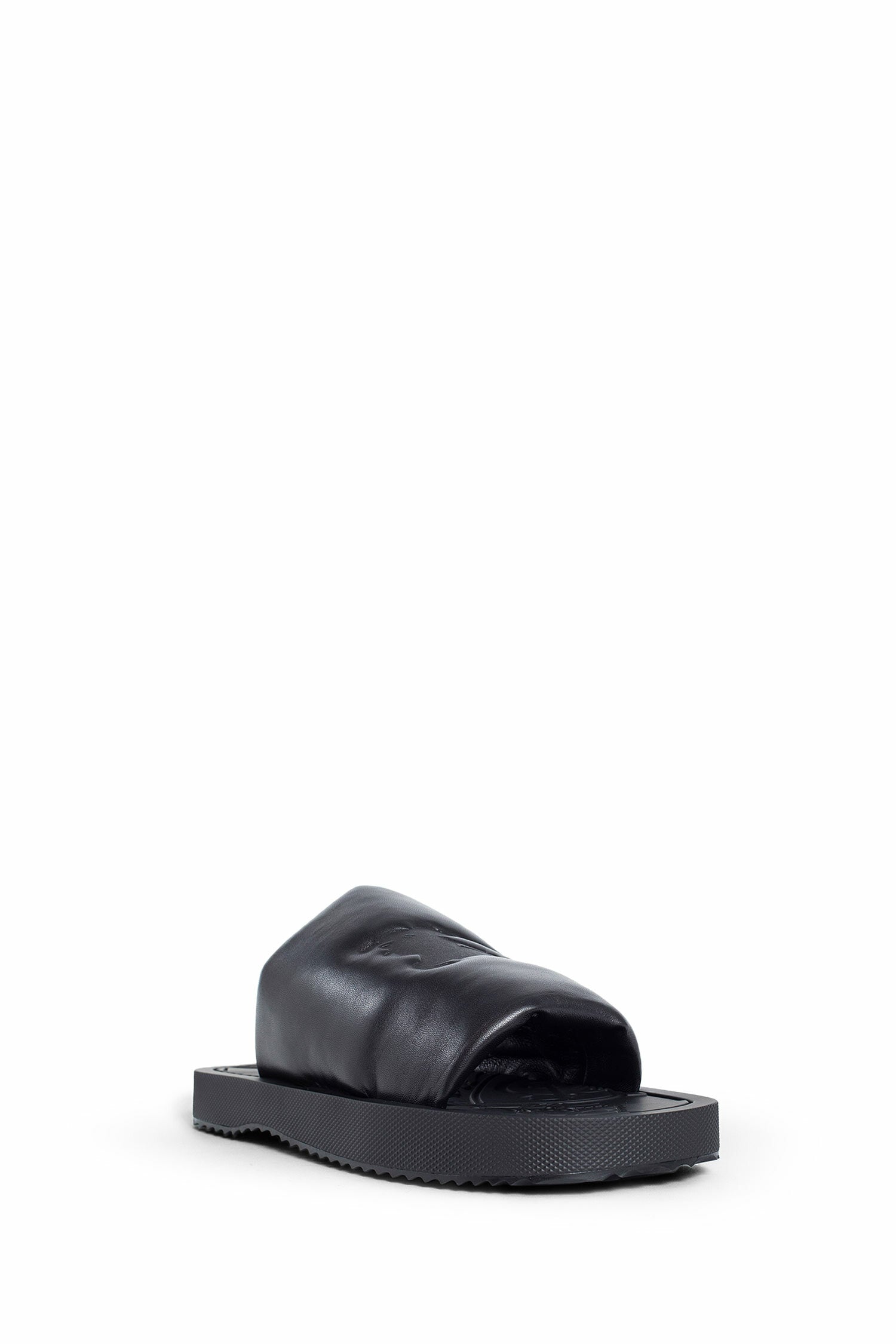 Antonioli BURBERRY MAN BLACK SANDALS & SLIDES