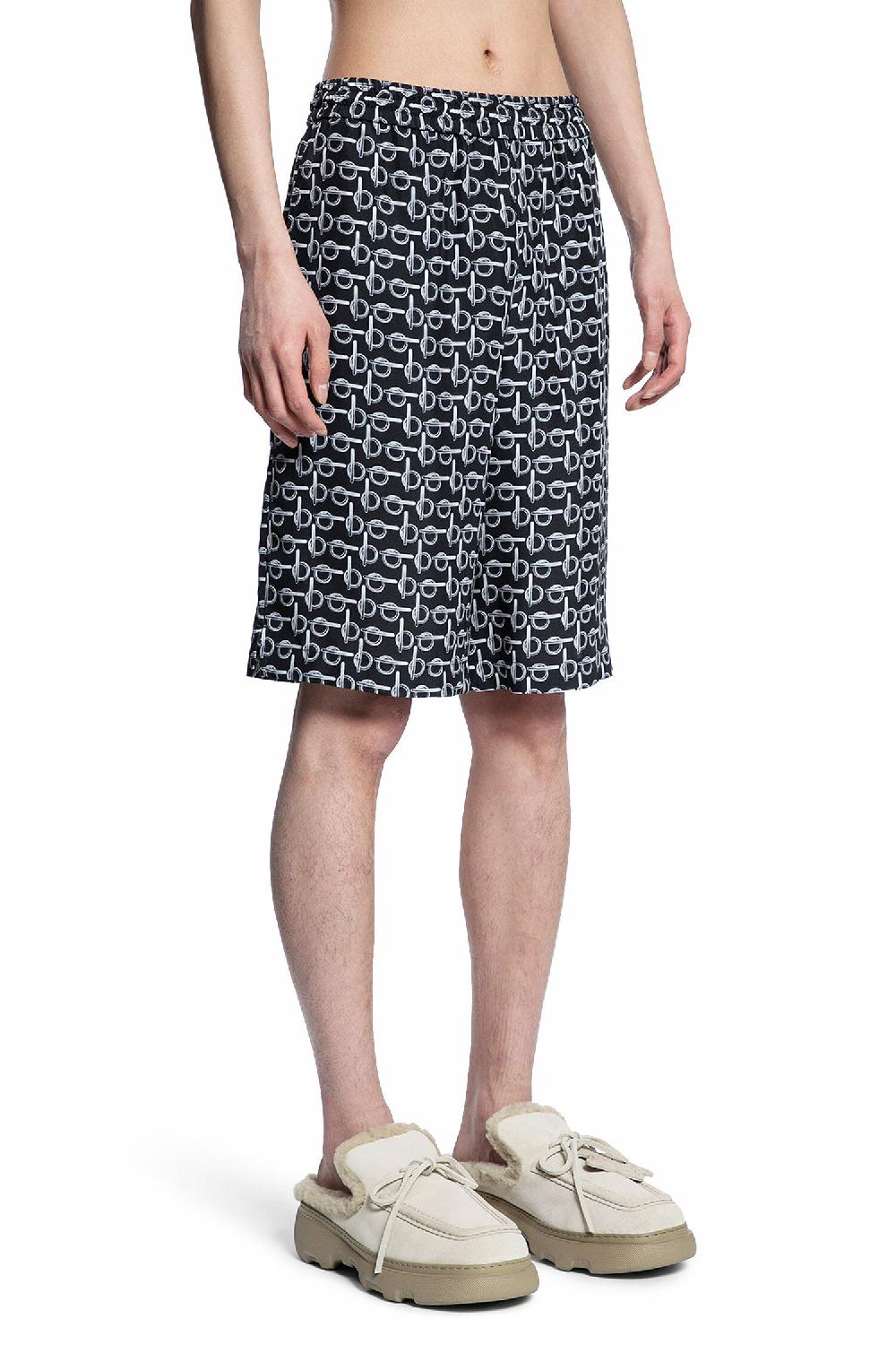 Antonioli BURBERRY MAN BLACK SHORTS & SKIRTS