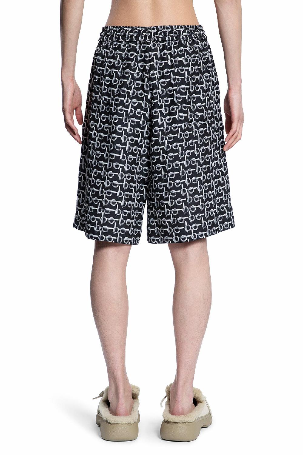 Antonioli BURBERRY MAN BLACK SHORTS & SKIRTS