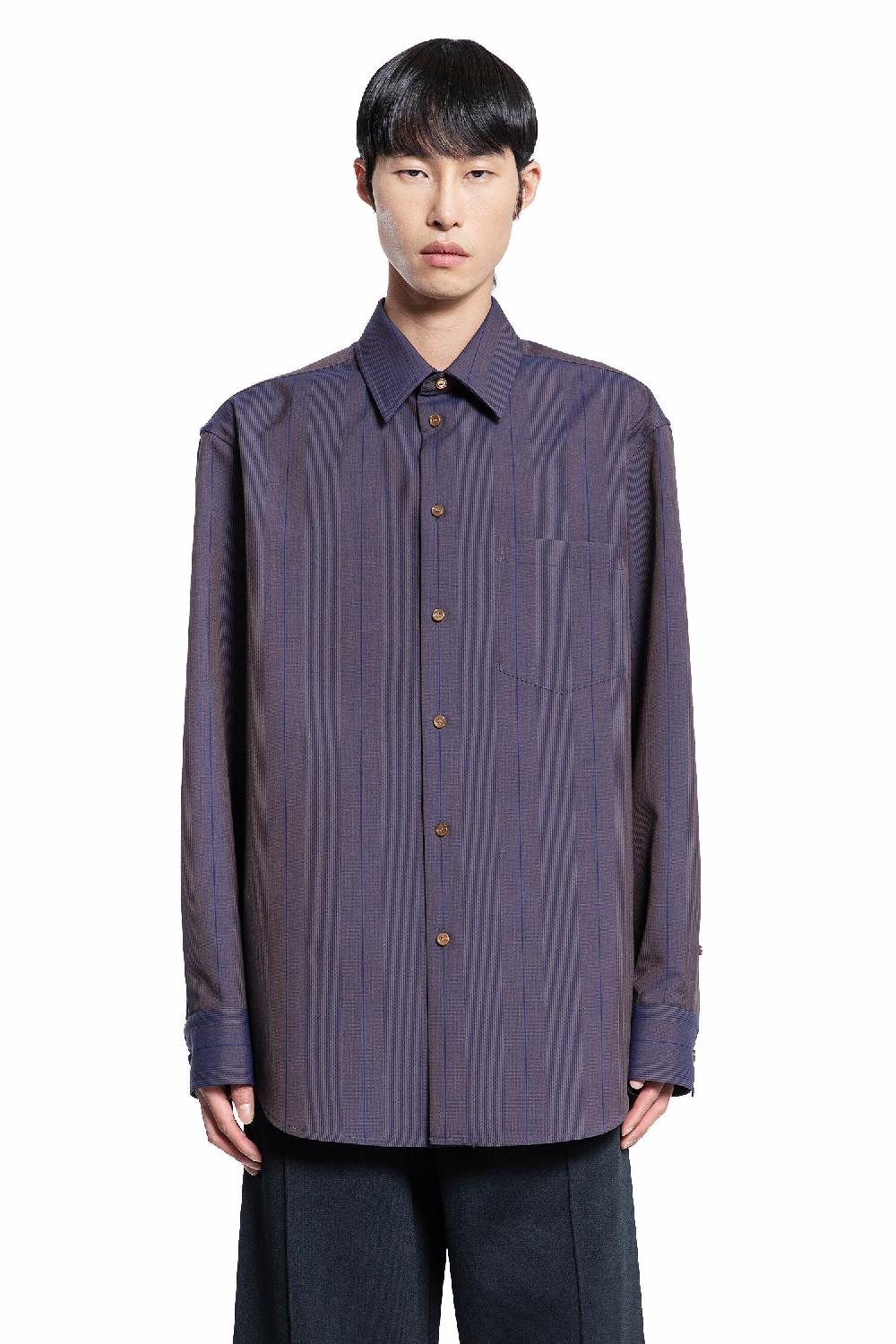 Antonioli BURBERRY MAN PURPLE SHIRTS