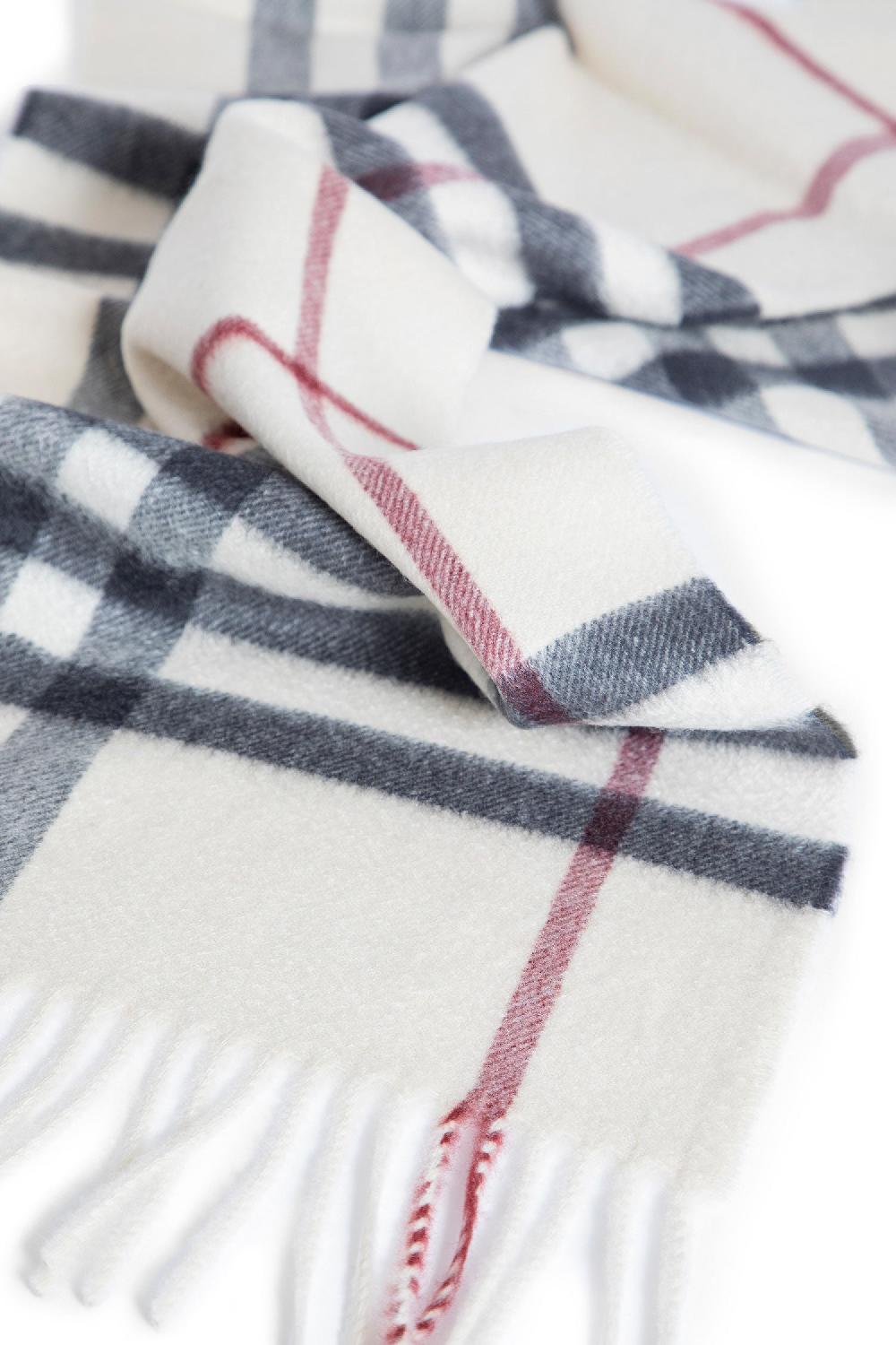 Antonioli BURBERRY UNISEX OFF-WHITE SCARVES