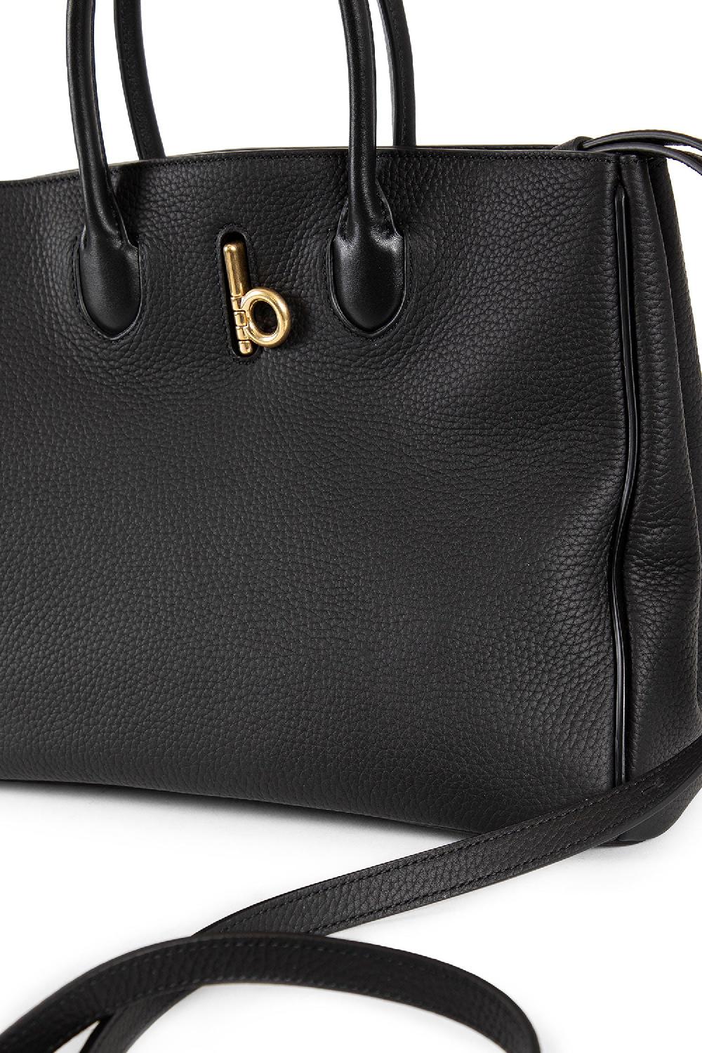 Antonioli BURBERRY WOMAN BLACK TOP HANDLE BAGS