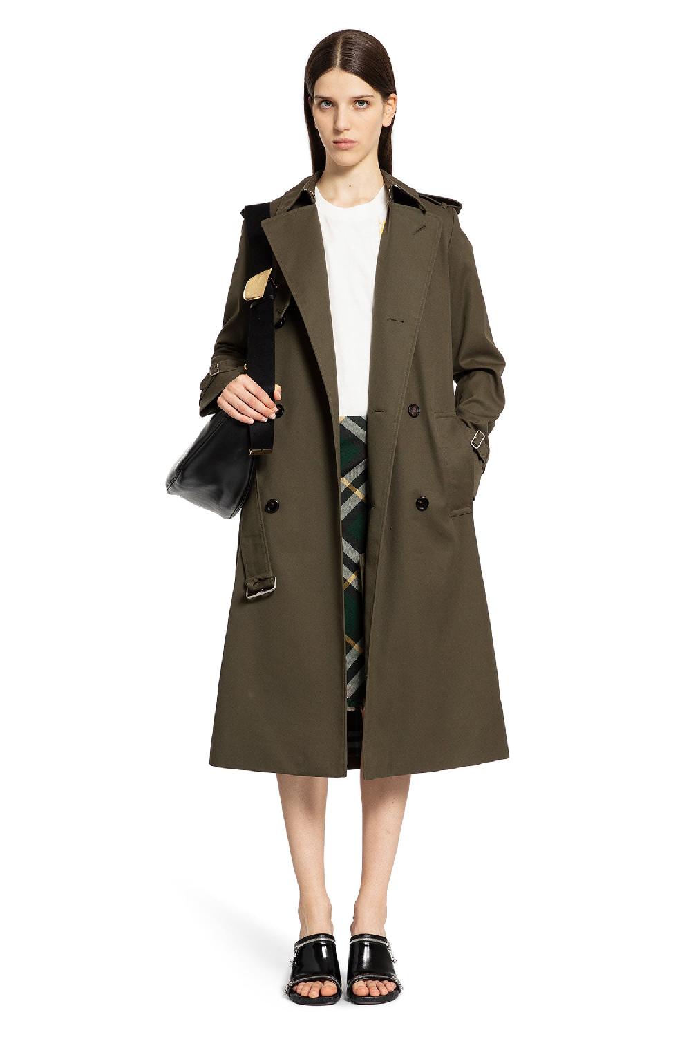 Antonioli BURBERRY WOMAN GREEN COATS