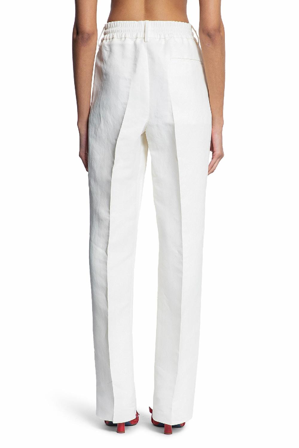 Antonioli BURBERRY WOMAN OFF-WHITE TROUSERS